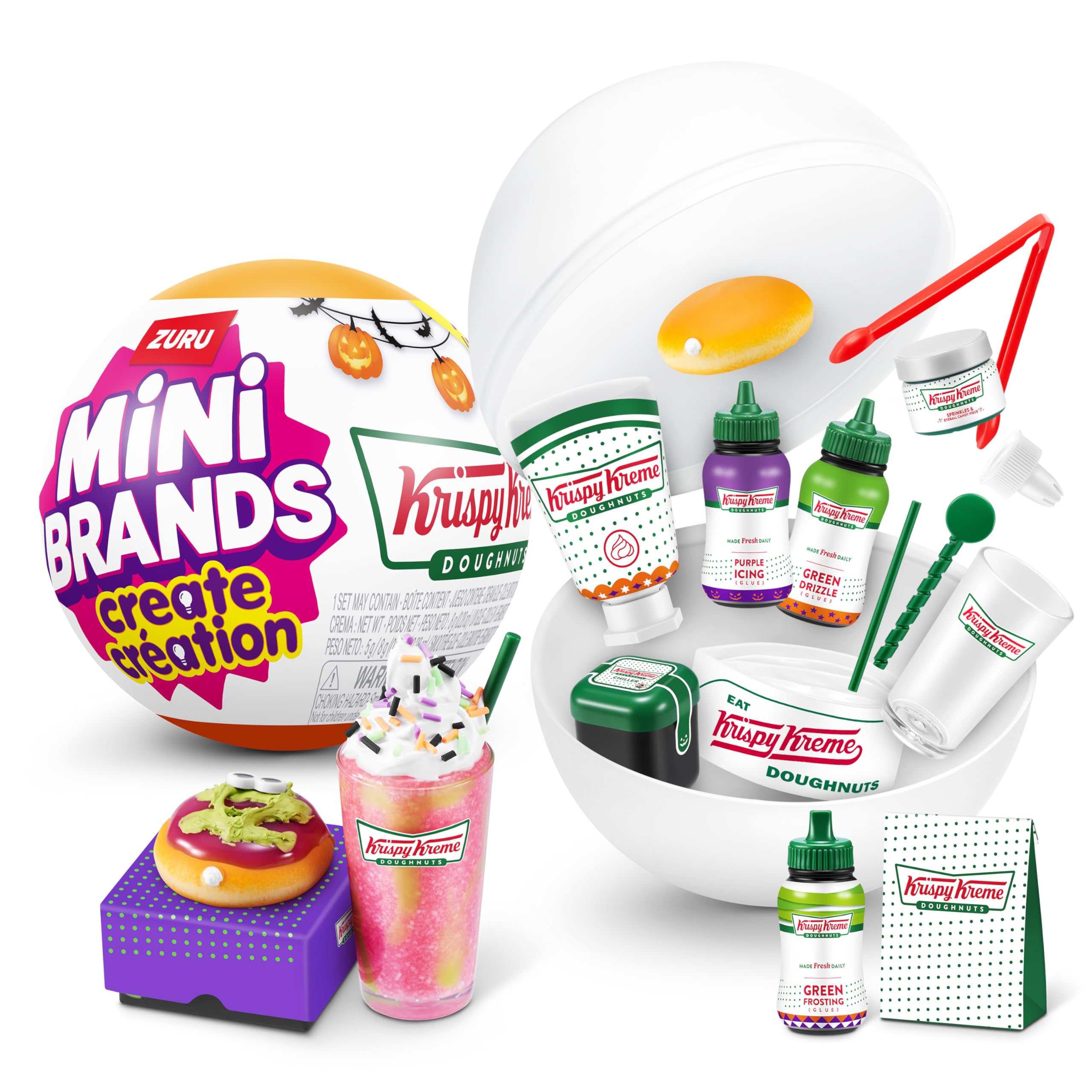 Mini Brands Create Krispy Kreme Halloween Series 1 - Mystery Capsule Toy by ZURU