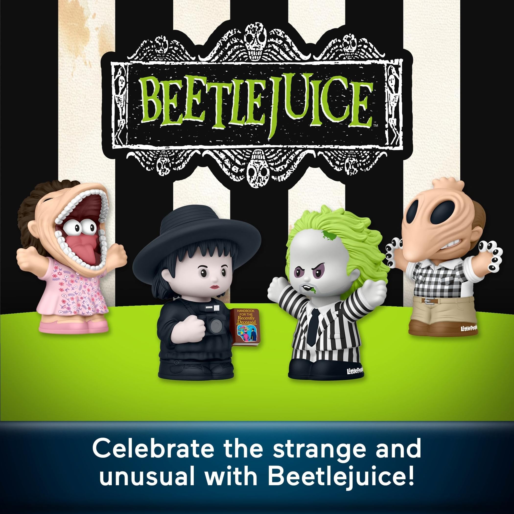 Little People Collector Beetlejuice Special Edition Set - 4 Figures | Movie Fan Collectible | Plastic 2