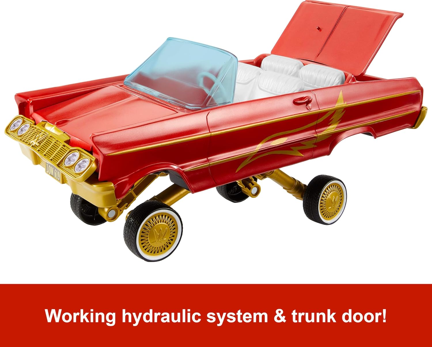 WWE Lucha Low Rider Vehicle with Rey Mysterio Action Figure - Mattel HYT25 Playset 5