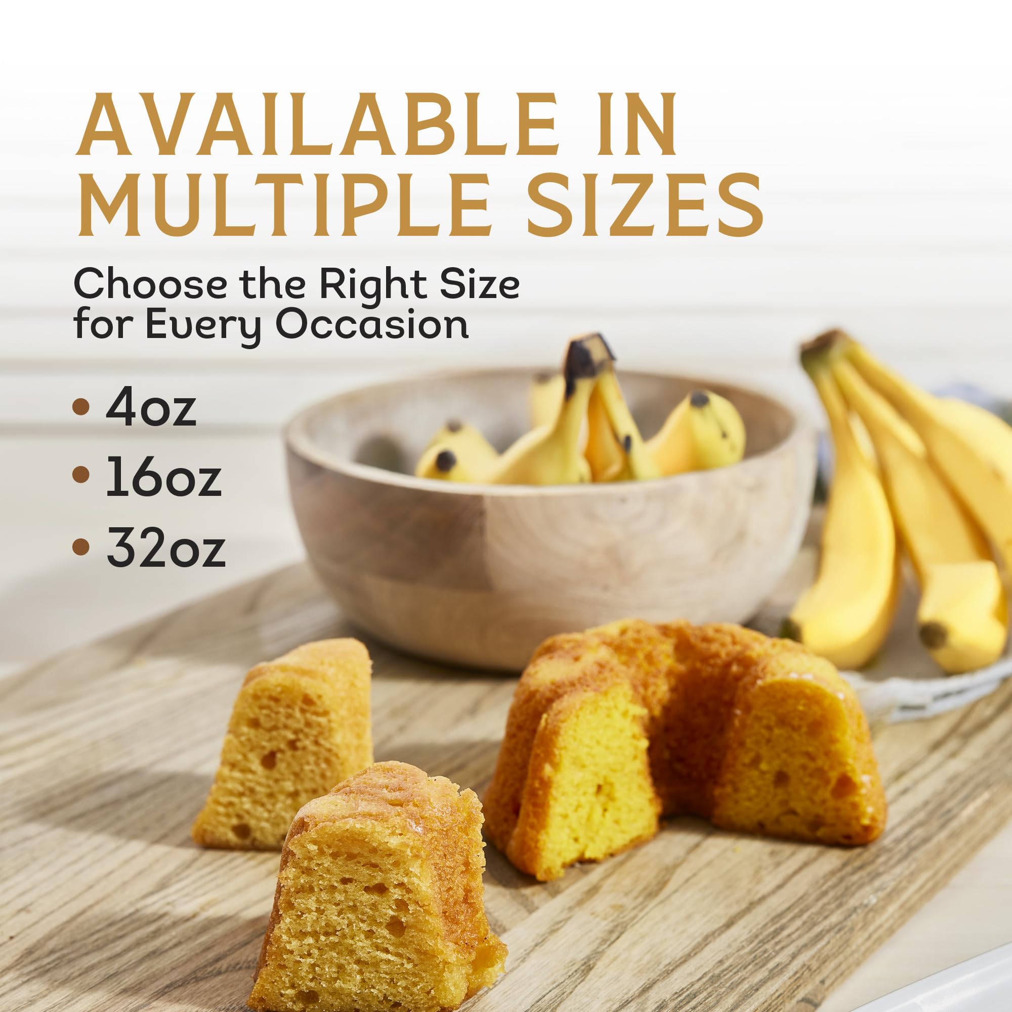 TORTUGA - Banana Flavour Rum Cake 454 g, Moist Caribbean Style Dessert 11