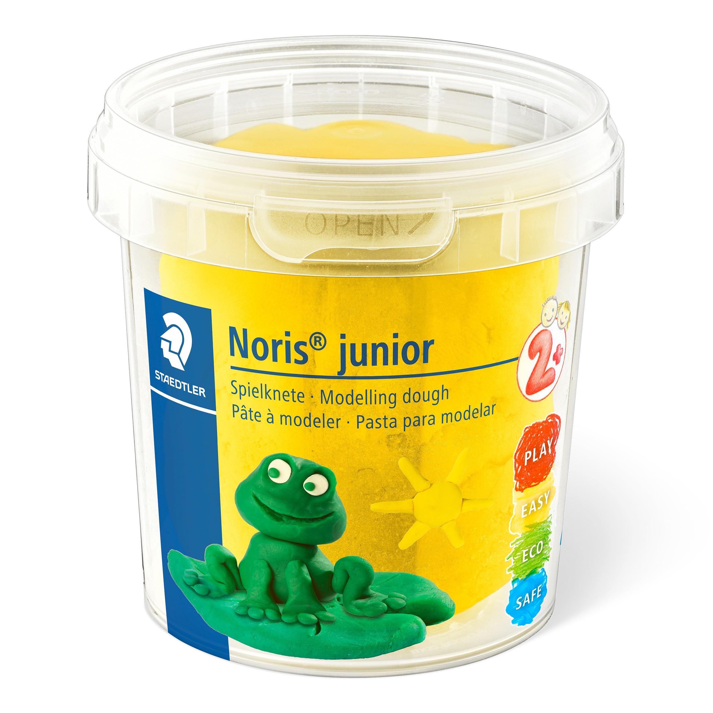 STAEDTLER Noris Junior Modelling Dough - 4 Assorted Colours Set | Non-Toxic Clay for Toddlers 4