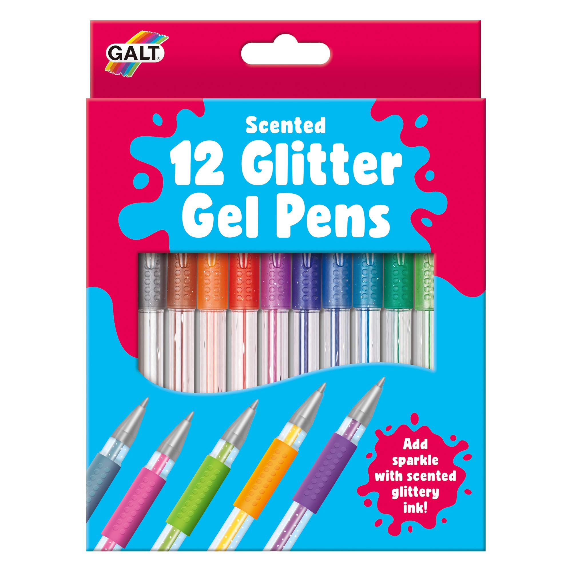 Galt Toys 12 Glitter Gel Pens - Smooth-Flowing Scented Pens for Kids Ages 6+ 6