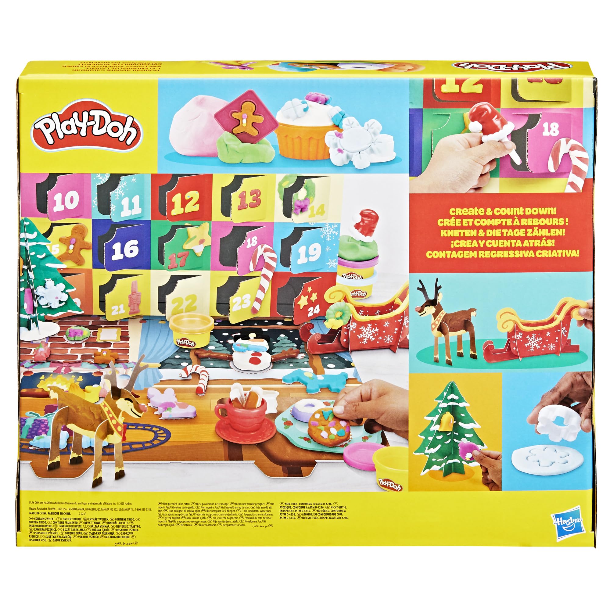 Play-Doh Holiday Advent Calendar - 24 Days of Creative Play for Kids 3+ 14