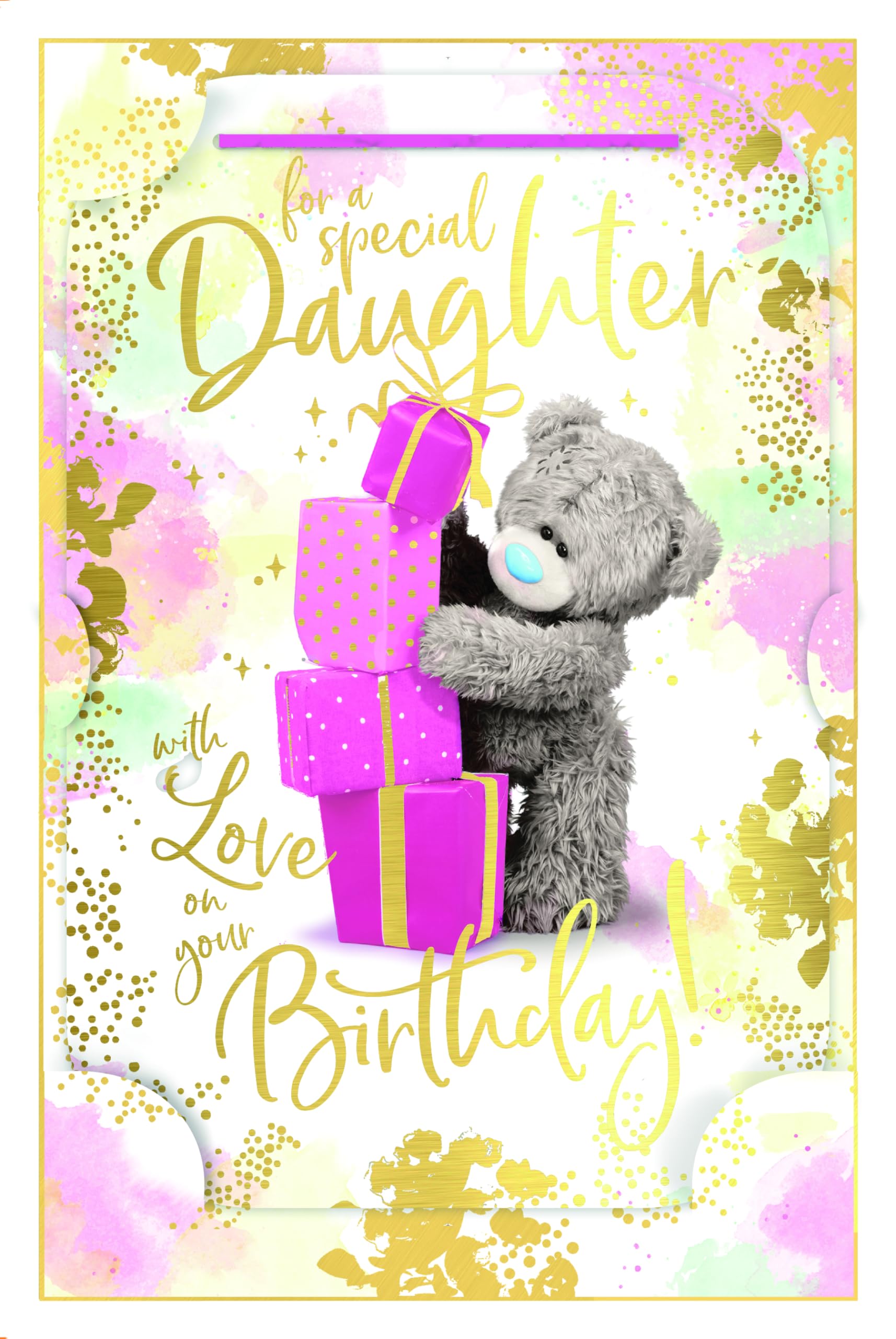 Me To You Tatty Teddy 3D Photo Finish Keepsake Birthday Card for Daughter | 6 x 9 in 1