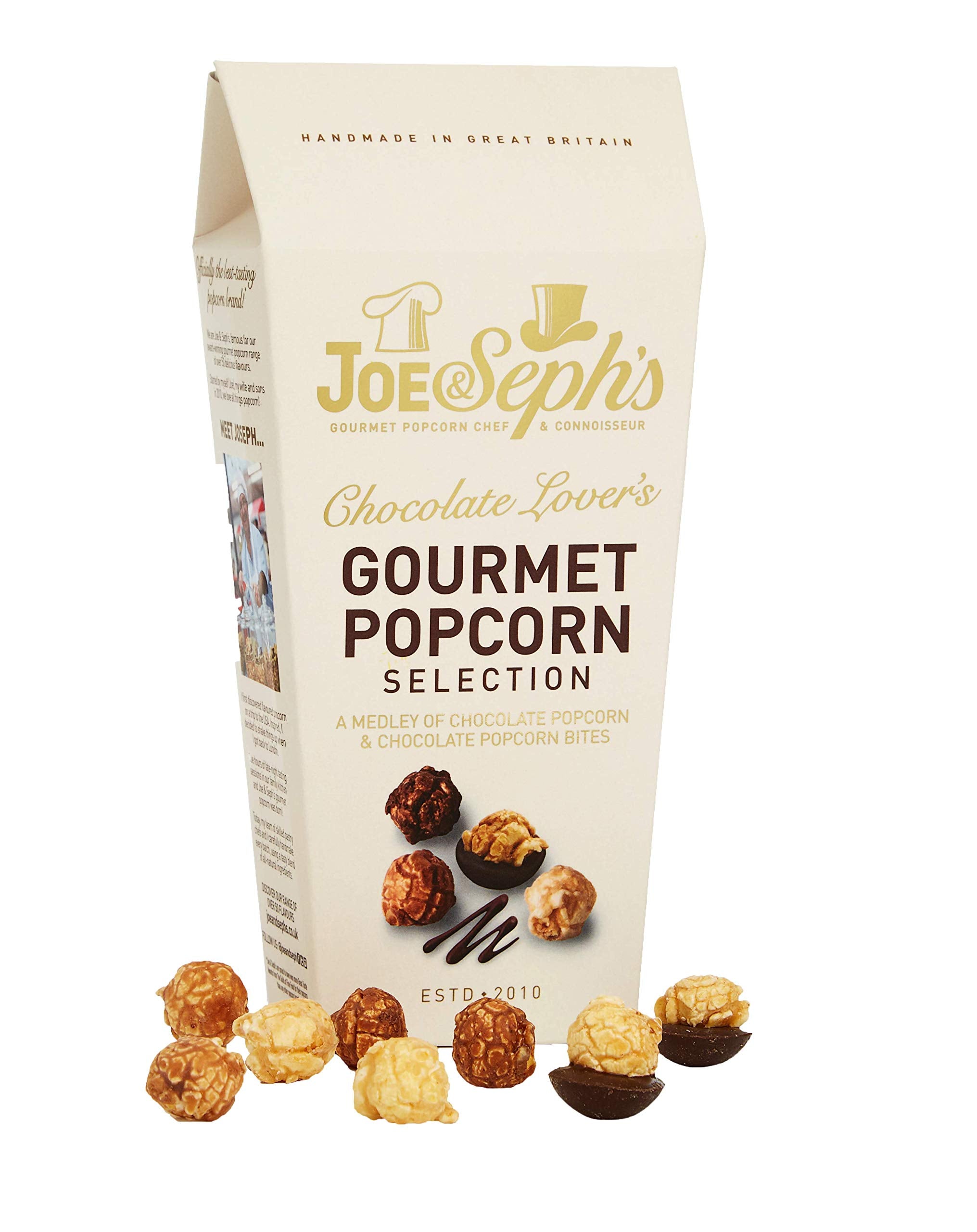 Joe & Seph's Chocolate Lovers Popcorn Selection - Gourmet Gift Box (105g)