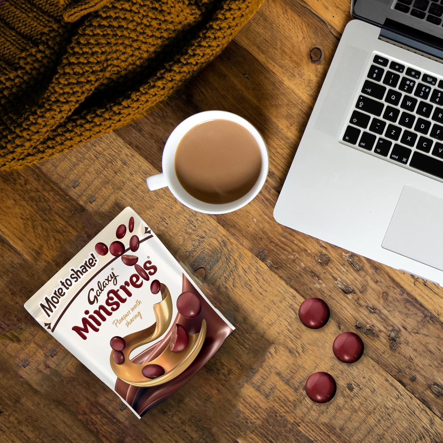 Galaxy Minstrels Milk Chocolate Pouch 195g - Smooth Chocolate with Crisp Sugar Shell 9