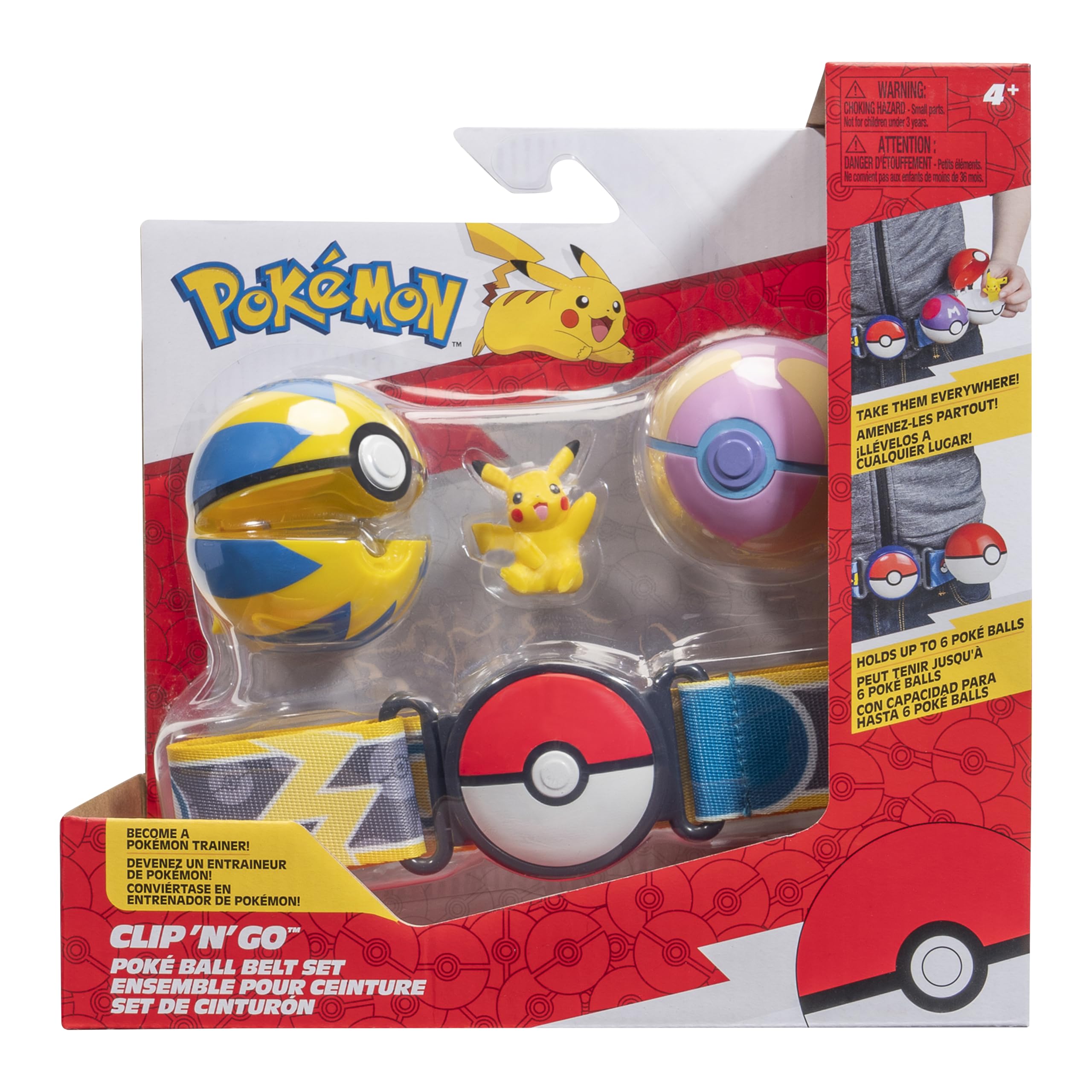 Pokémon Pikachu Clip 'N' Go Belt Set - Includes Themed Belt and 2-Inch Pikachu Figure 8