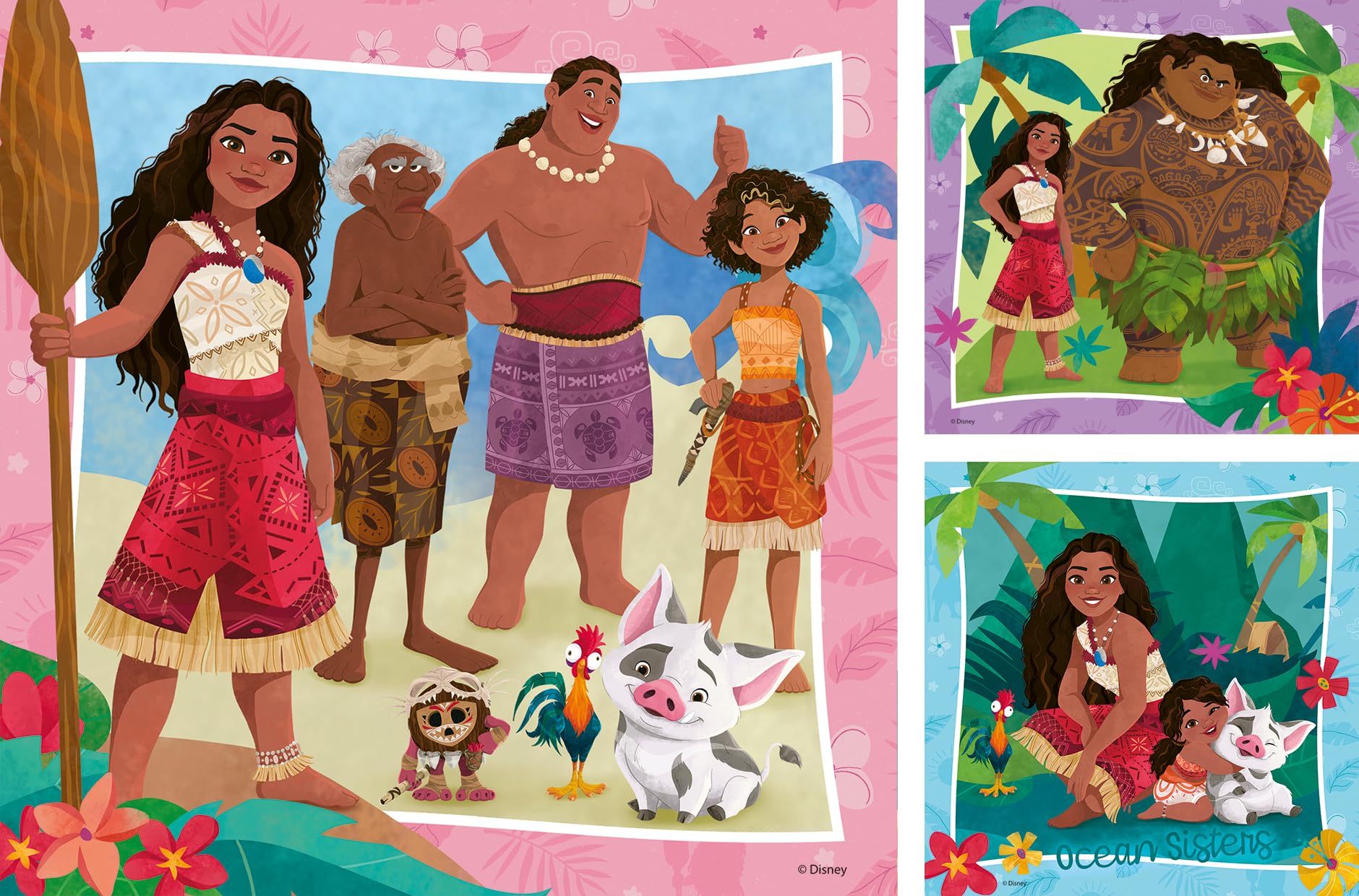 Ravensburger Disney Moana 2 Jigsaw Puzzle - 3 x 49 Piece Kids Puzzle for Ages 5+ 7