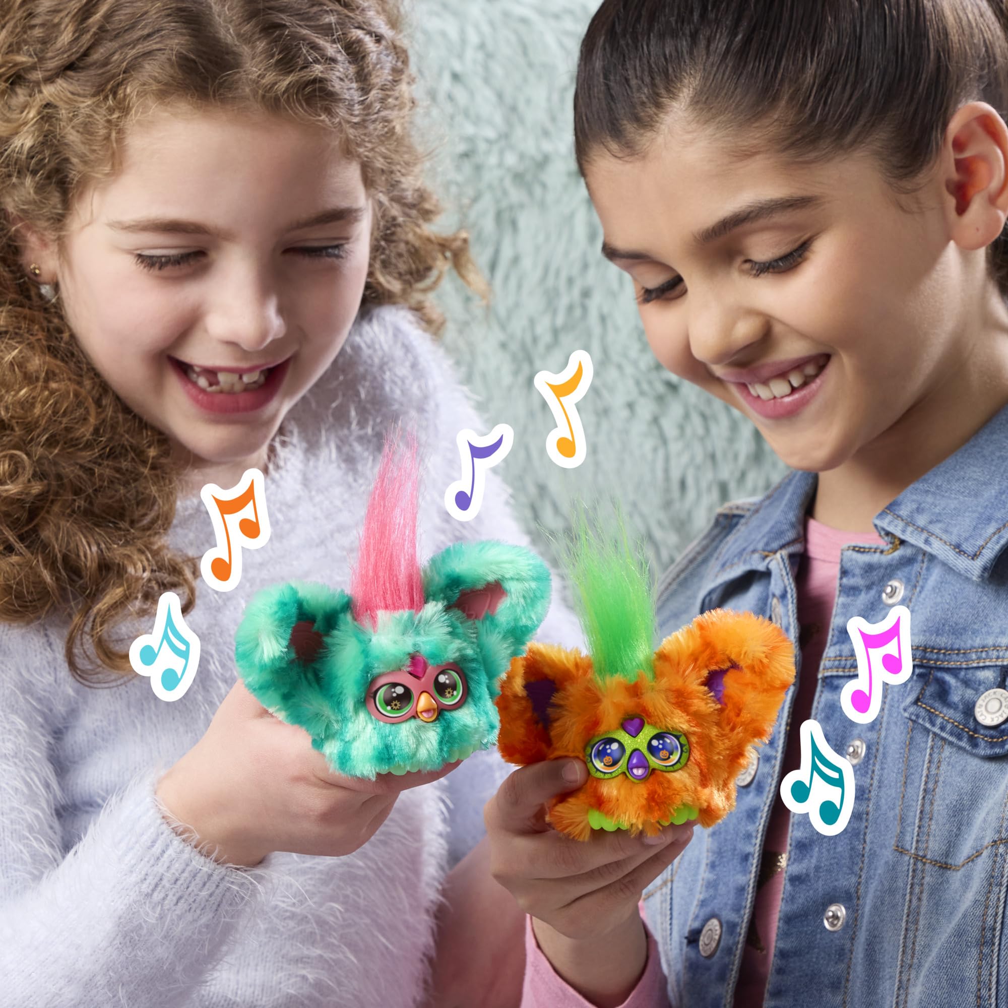 Furby Boo-Kin Mini Interactive Plush Toy with 45+ Sounds & Spooky Autumn Tunes 7