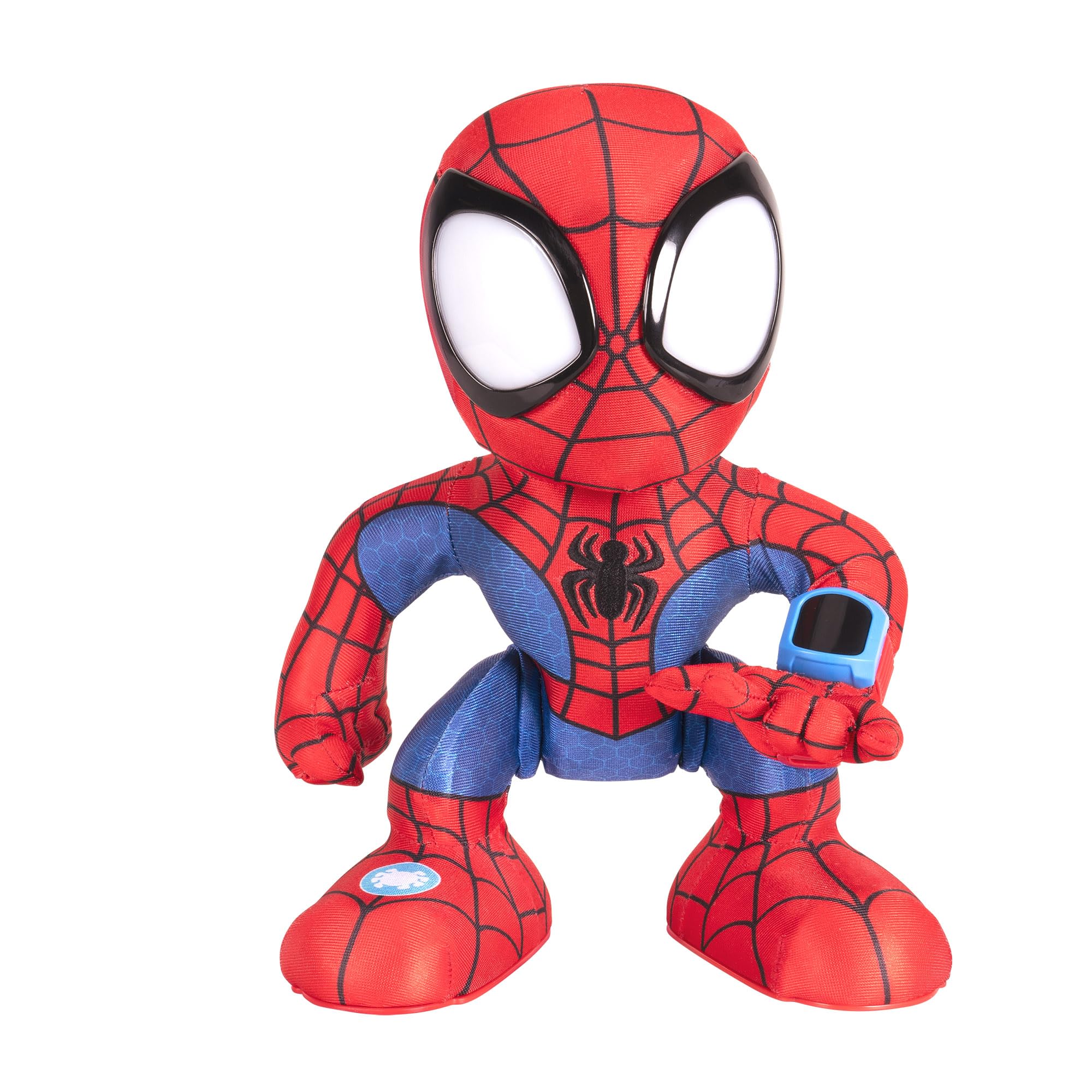 Marvel's Spidey and His Amazing Friends Amazing Flip Spidey - 12-Inch Animatronic Plush with Lights, Sounds & Web Darts 8