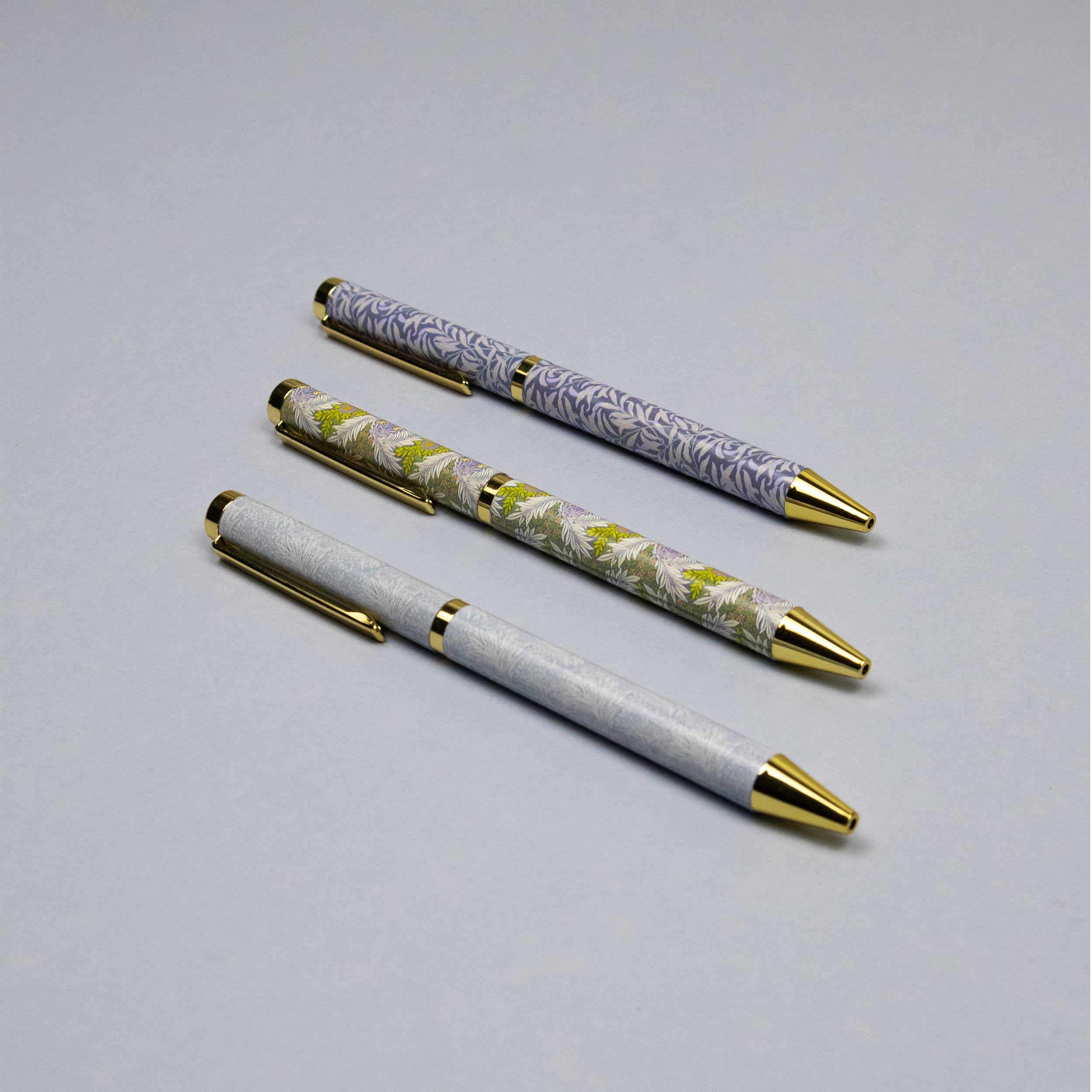 Robert Frederick William Morris Mixed Design Ballpoint Pens Set of 3 with Gift Box | Black Ink | 0.7mm Medium Point 3