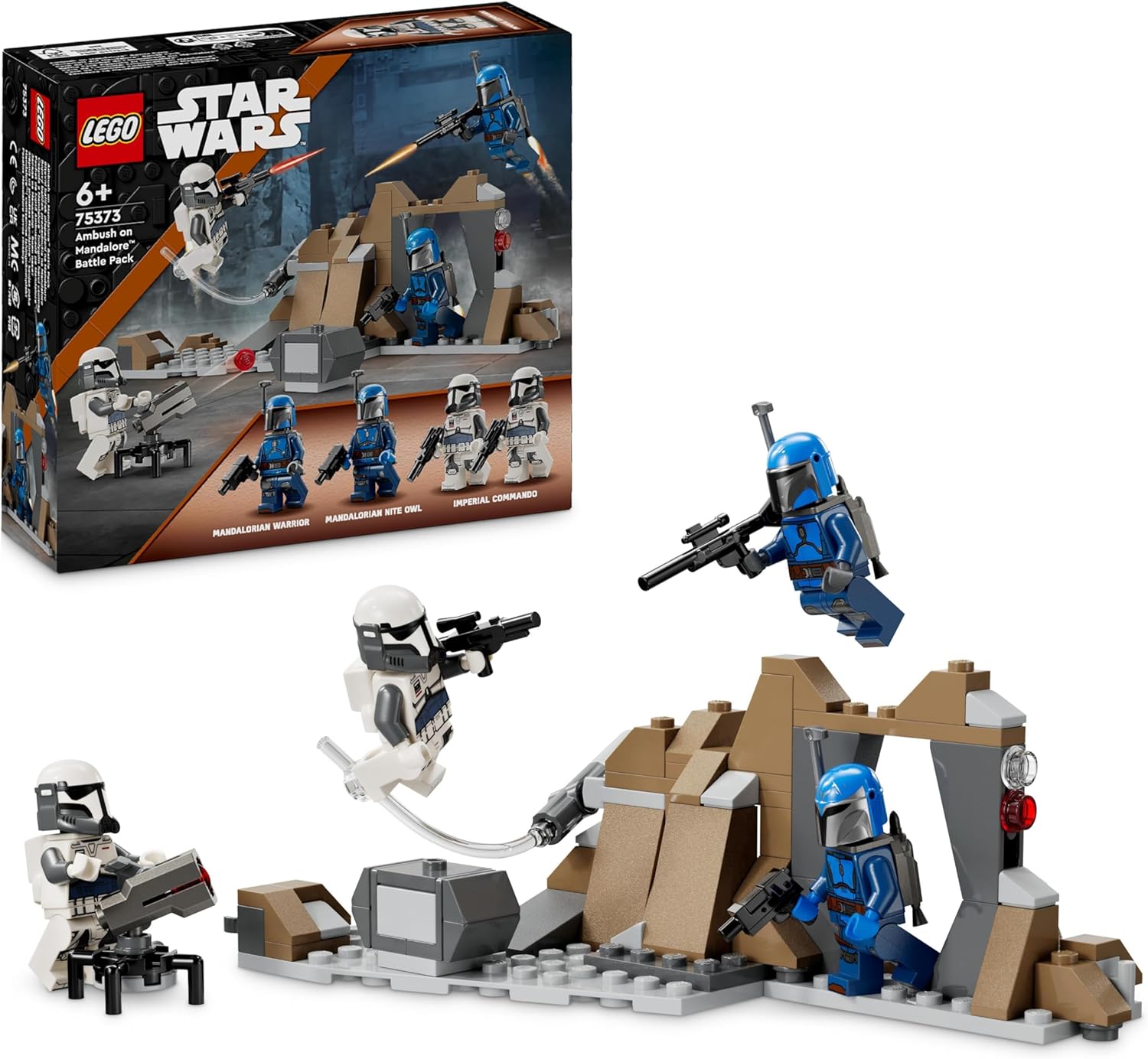 LEGO Star Wars: The Mandalorian Ambush on Mandalore Battle Pack - Building Toy Set for Kids 6+