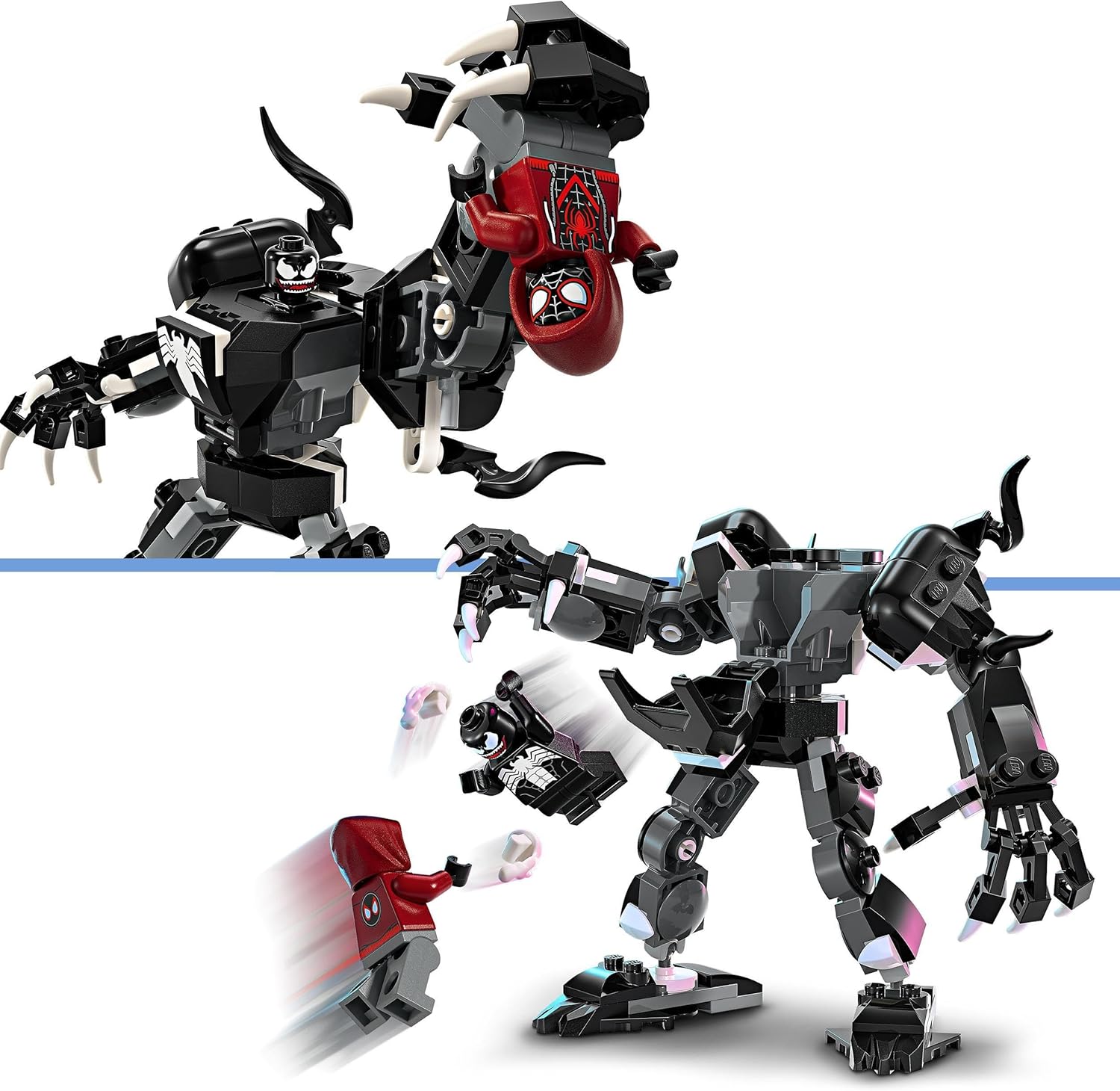 LEGO Marvel Venom Mech Armour vs. Miles Morales - Buildable Spider-Man Action Figure Toy for Ages 6+ 5