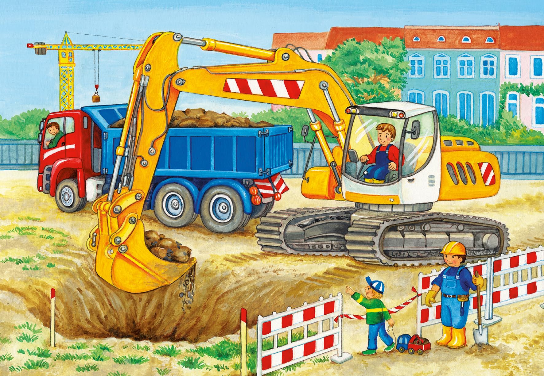 Ravensburger Farm & Building Site 2x 24-Piece Jigsaw Puzzles for Kids Age 4+ 9