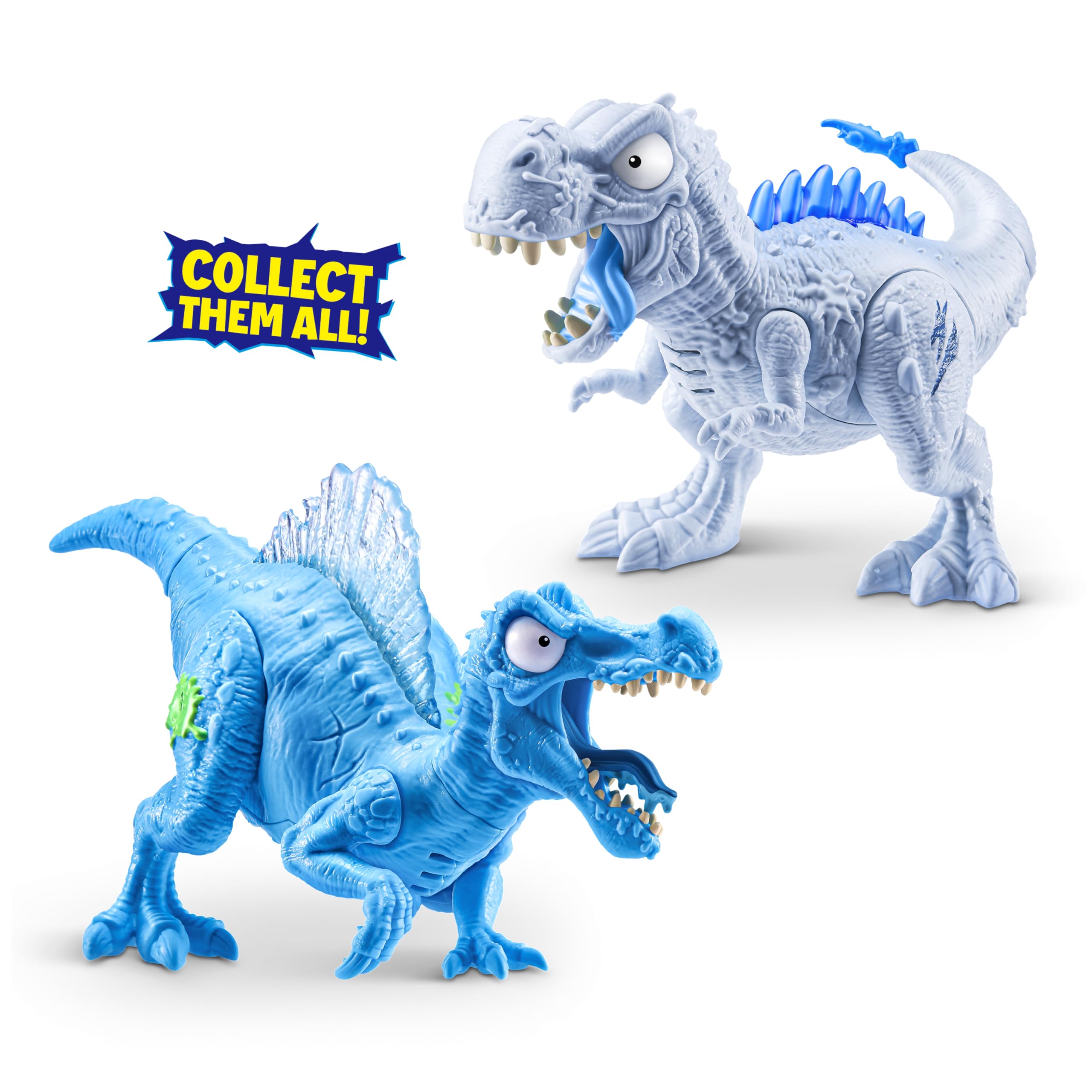 Smashers Mega Jurassic Light Up Ice Age (Spinosaurus) by ZURU - Building Playset with Light-Up Dino & Roar Feature 7