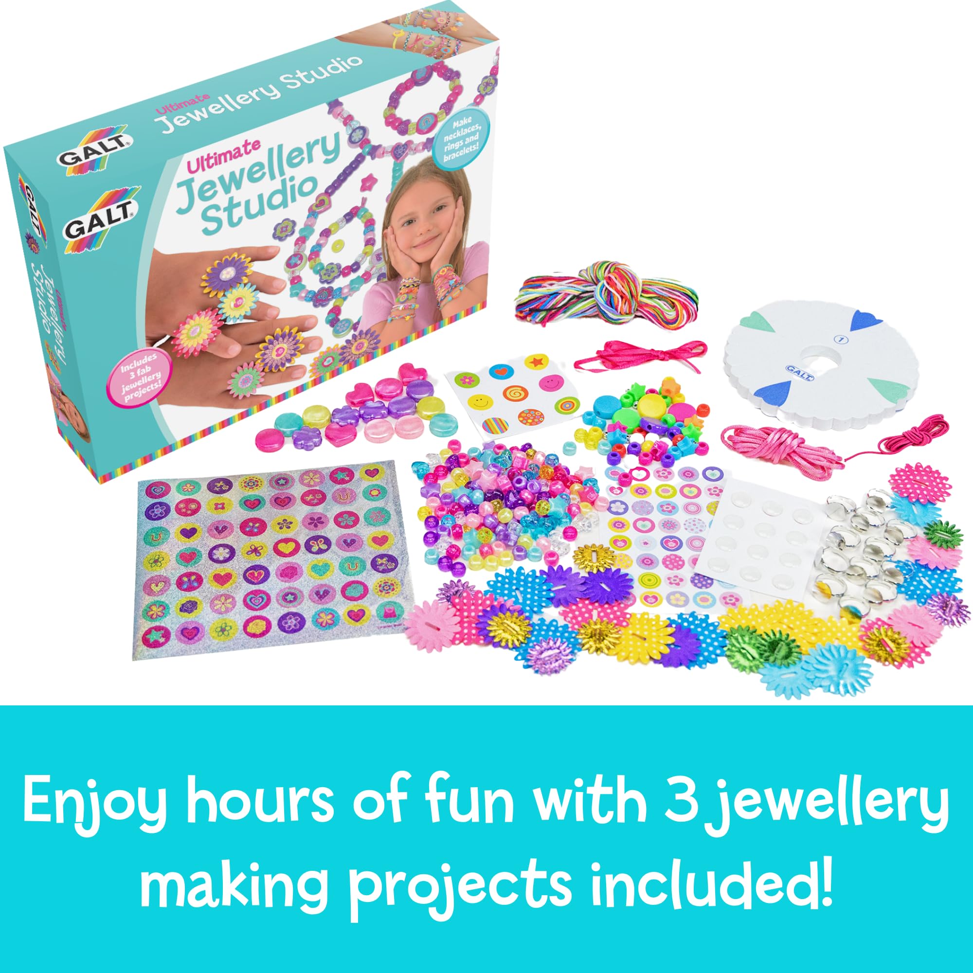 Galt Ultimate Jewellery Studio - Create Your Own Jewellery Craft Kit for Kids 5