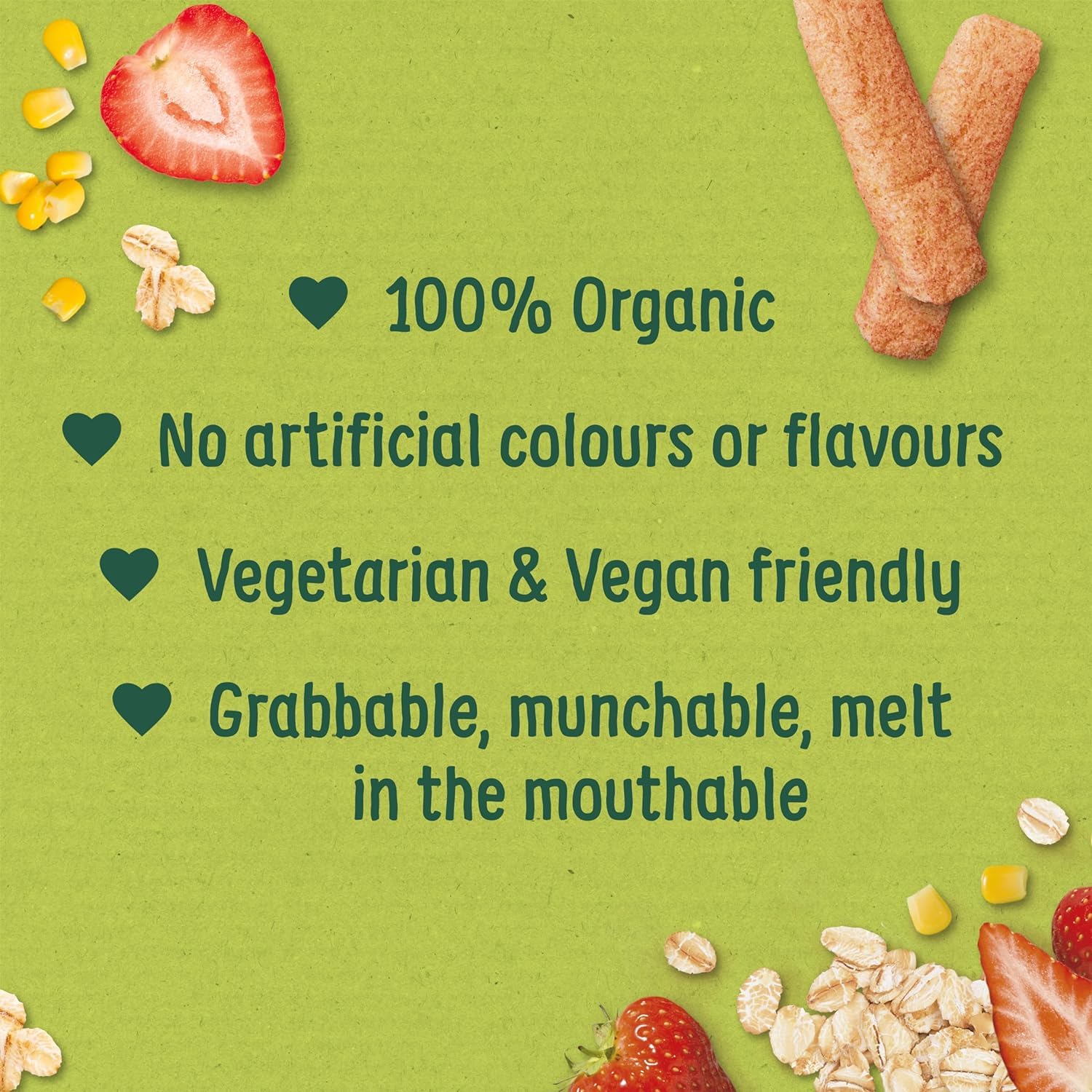 Organix - Strawberry Weaning Wands Organic Baby Snack 7