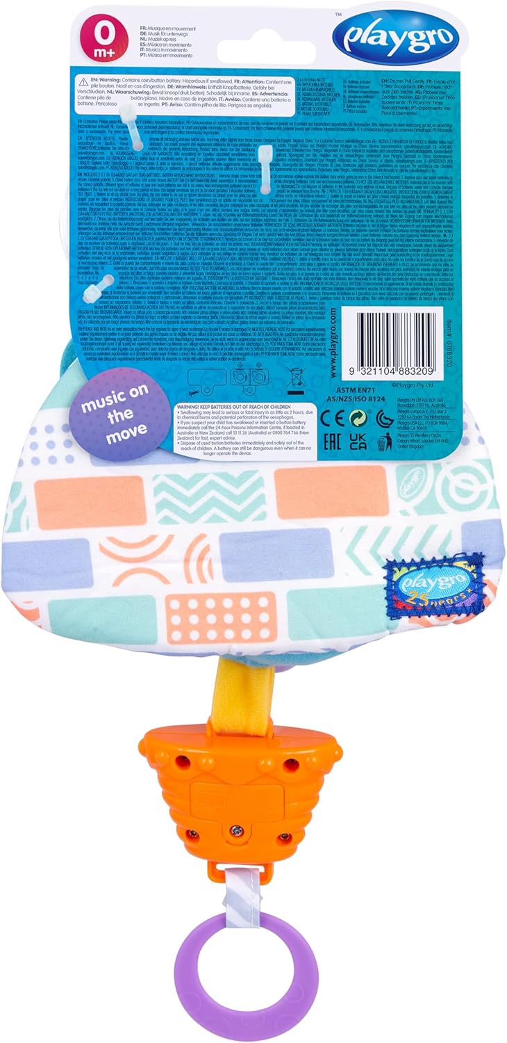 Playgro Polar Pals Musical Pull String Bear Soft Baby Toy - Soothing Tunes for 0-12 Months 6