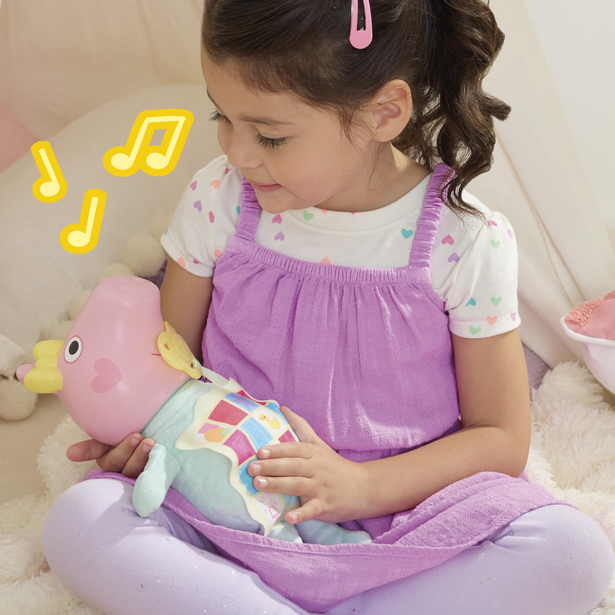 Peppa Pig Oinks and Snuggles Evie Interactive Baby Doll - 20+ Sound Effects, Ages 3+ 9