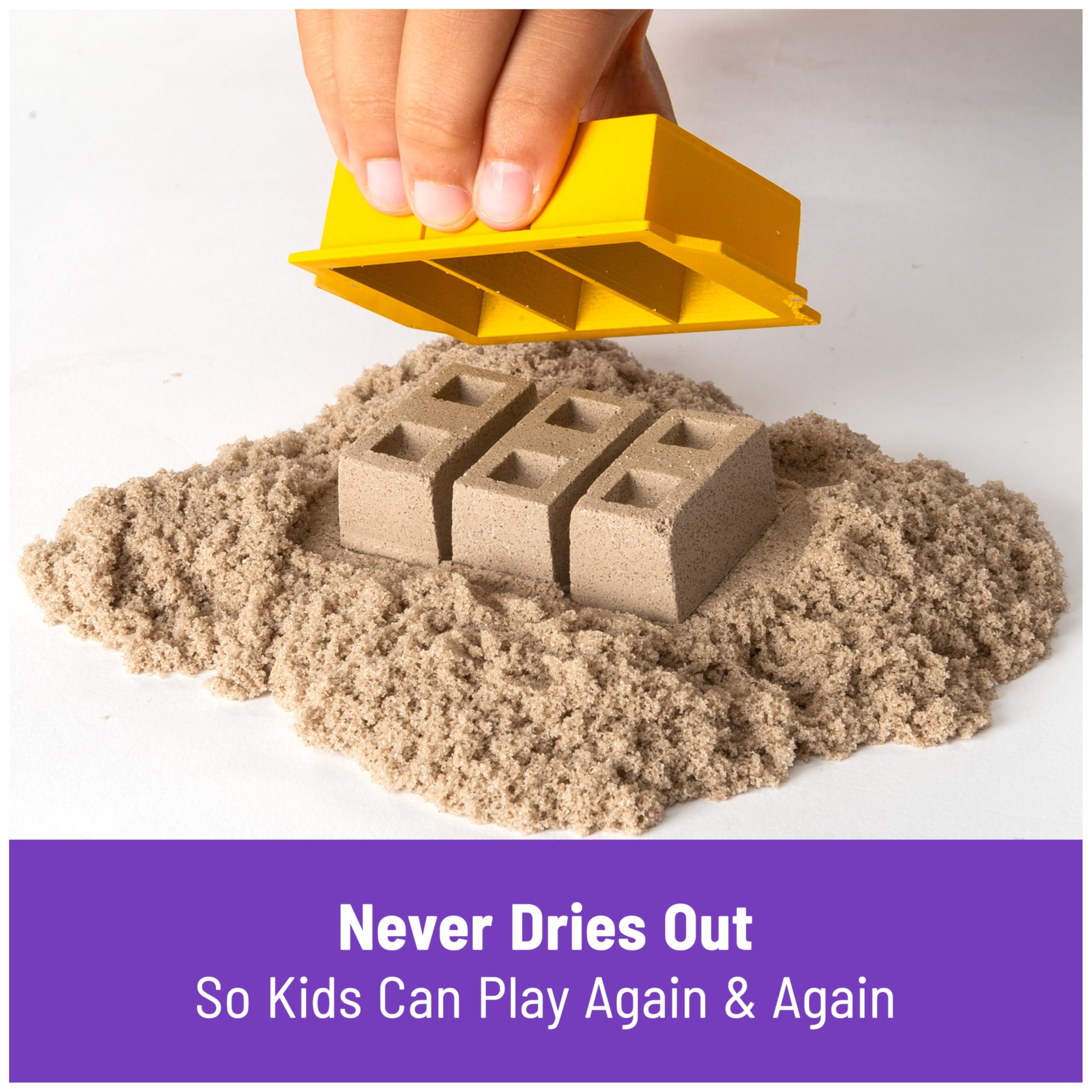 Kinetic Sand Dig & Demolish Truck Playset with 453 g of Kinetic Sand | Ages 3+ 6