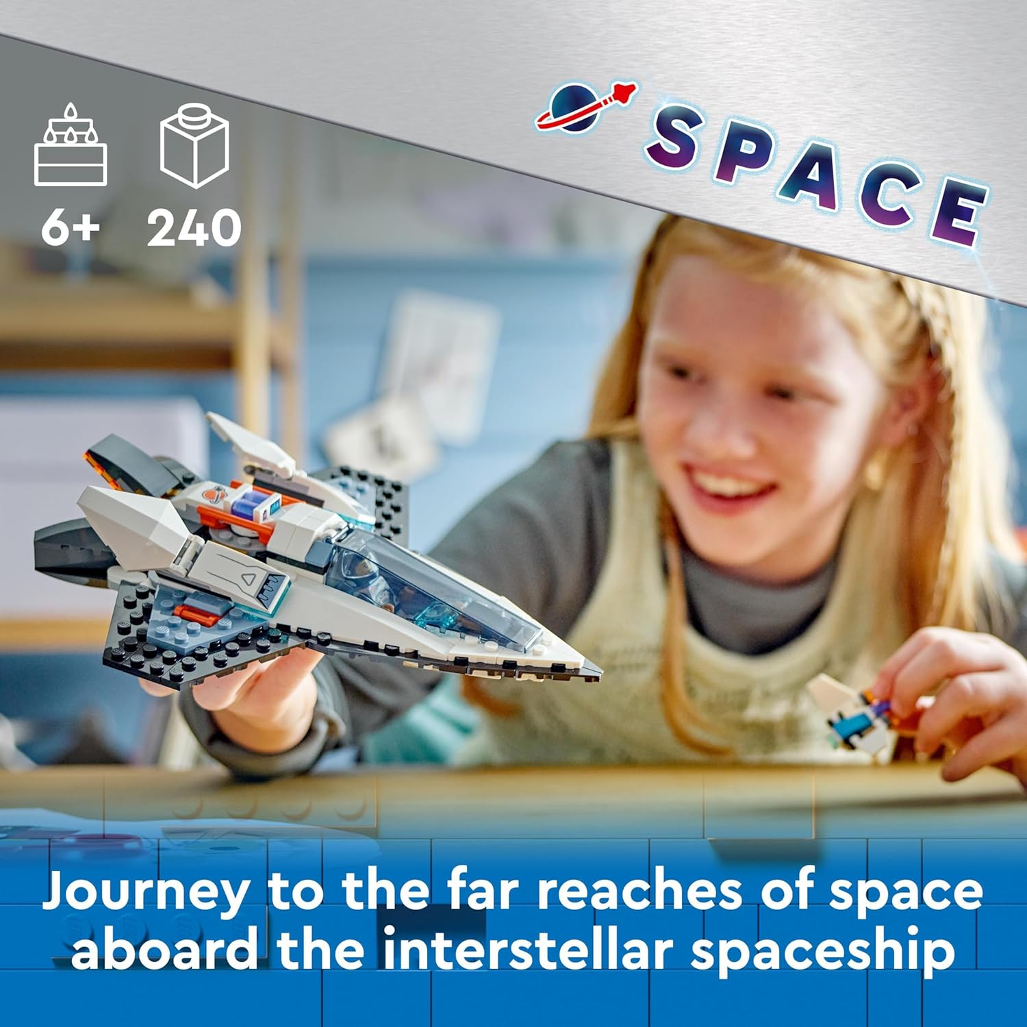 LEGO City Interstellar Spaceship Toy Set - Building & Space Adventure Playset for Ages 6+ 7
