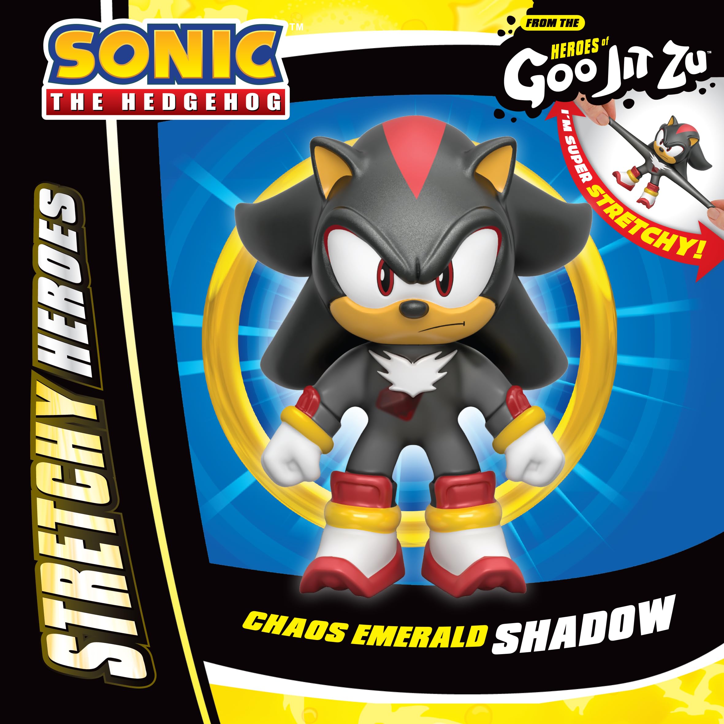 Heroes of Goo Jit Zu Sonic the Hedgehog Chaos Emerald Shadow Stretchy Figure 6