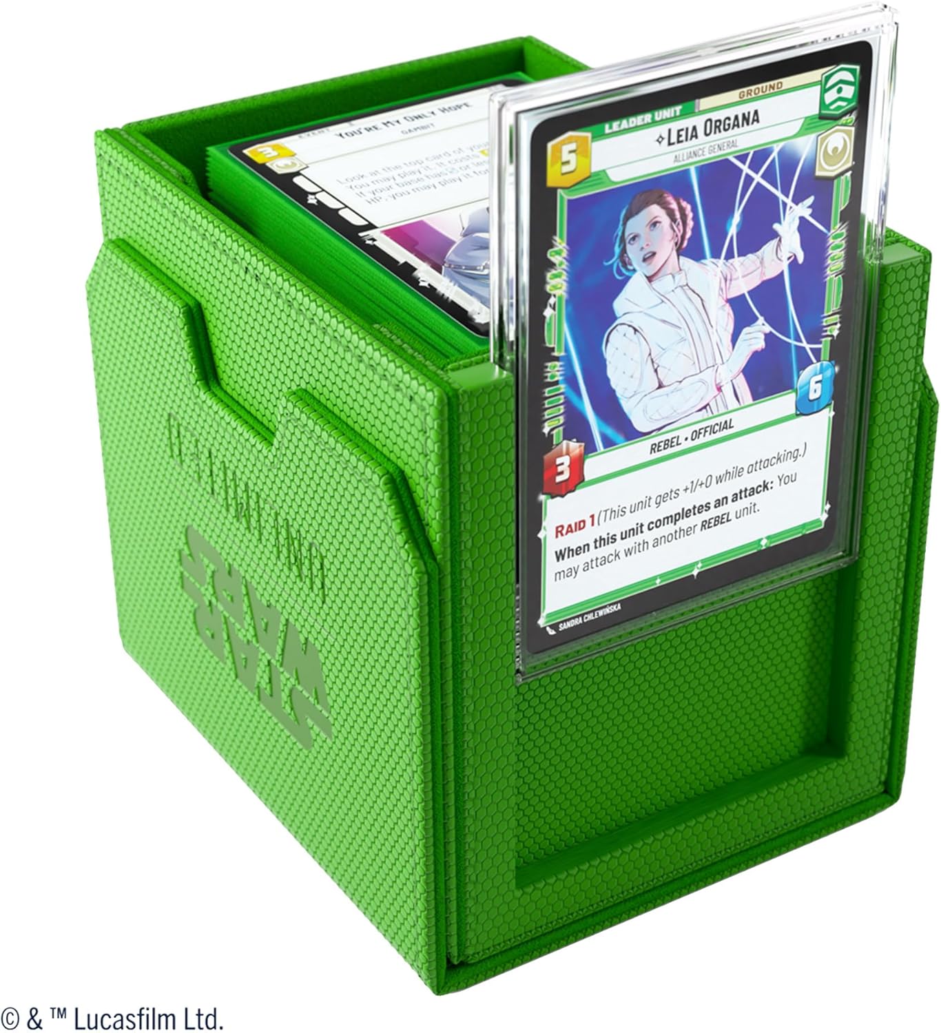 Gamegenic Star Wars Unlimited Deck Pod - Green Card Game Accessory 6