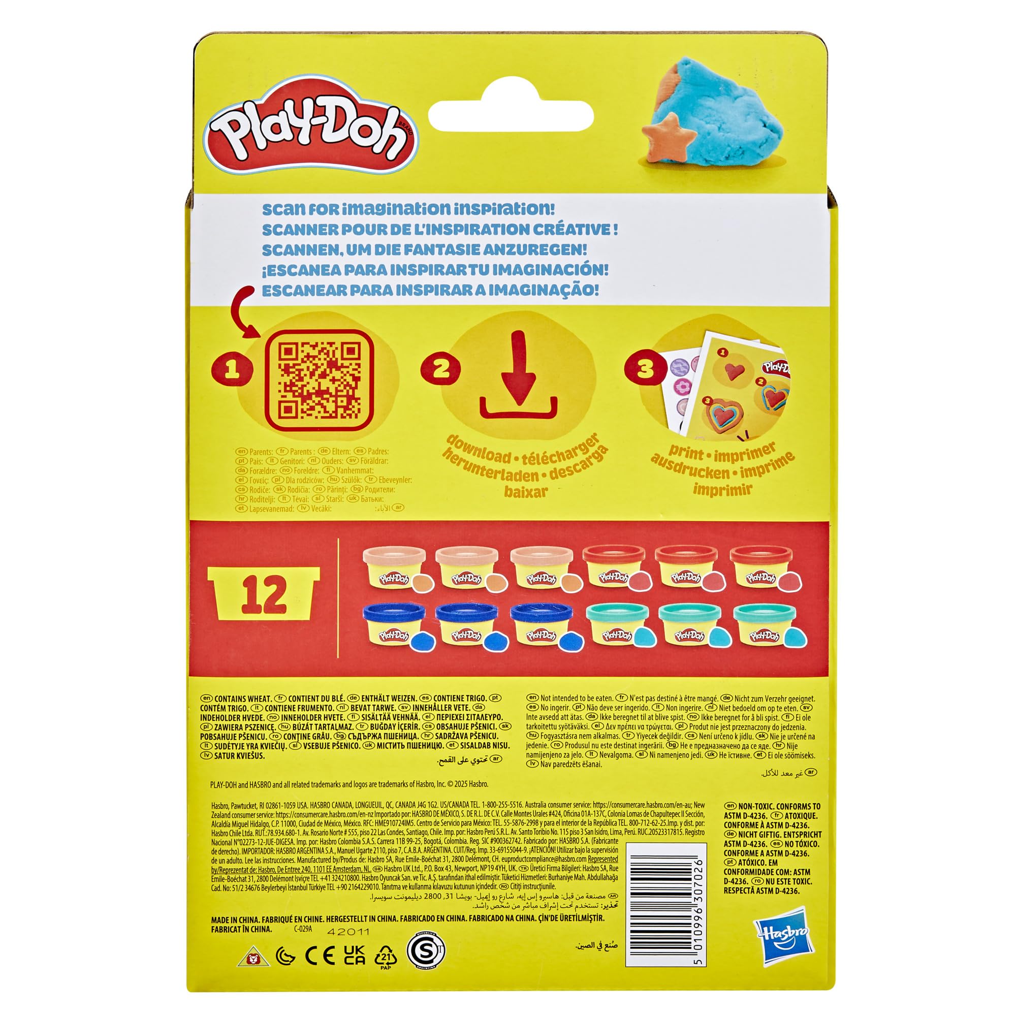 Play-Doh Treats & Favors 12-Pack - Non-Toxic Mini Dough Cans for Kids Ages 2+ 5
