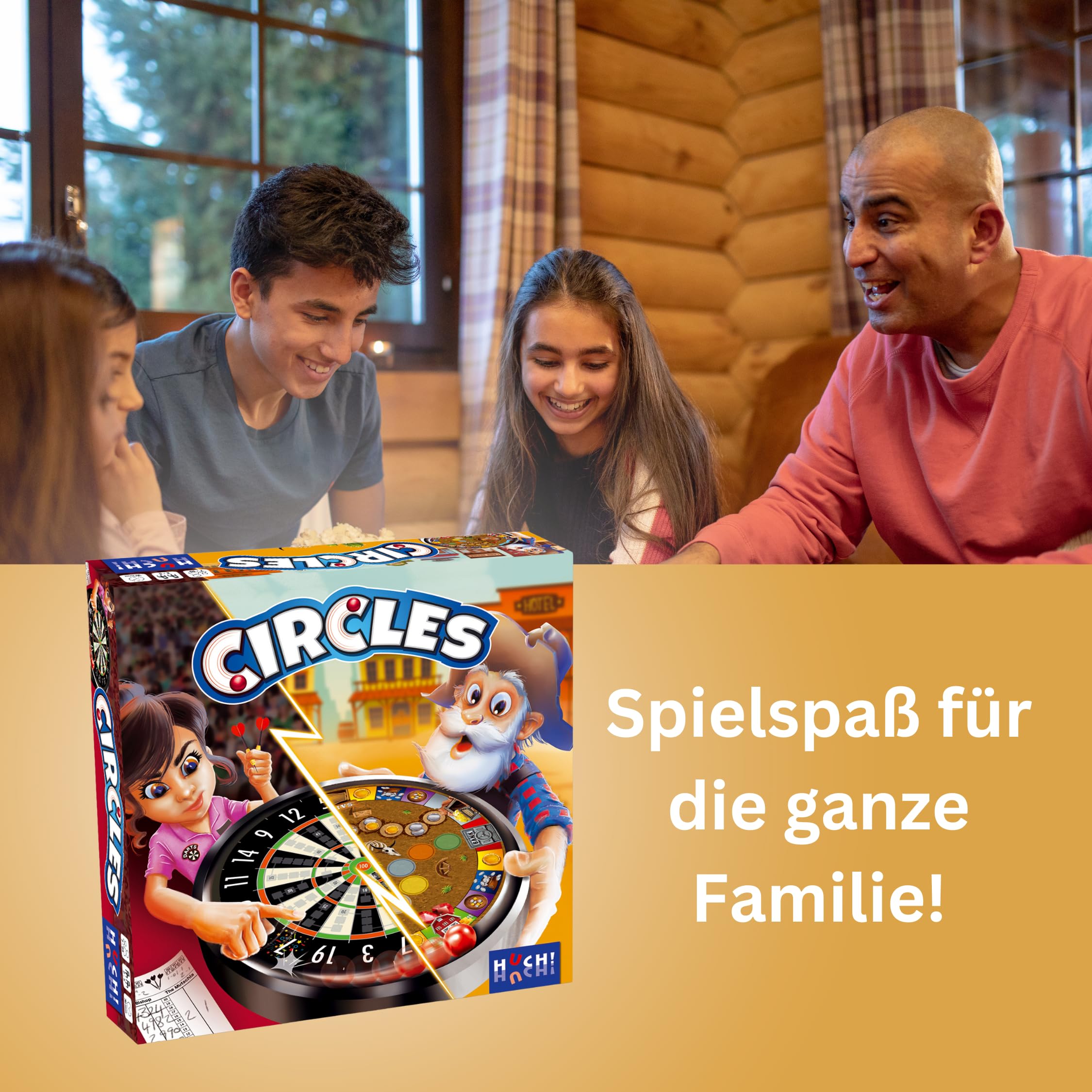 HUCH! Circles Everything Turns in a Circle! – Family Board Game with Double-Sided Marble Run 9