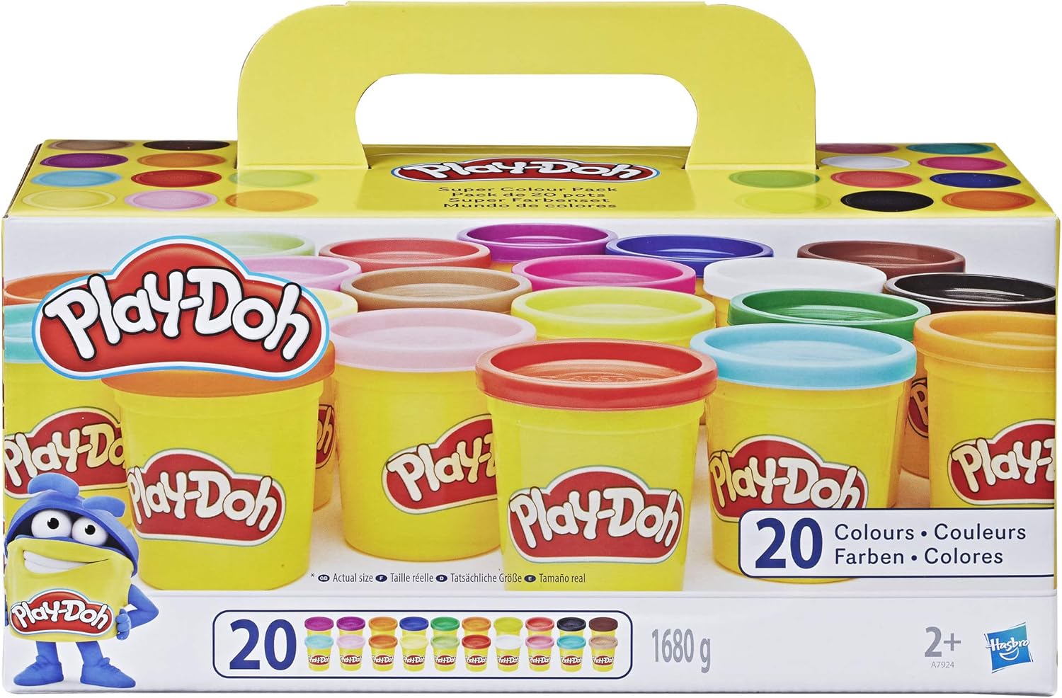Play-Doh Super Colour Pack - 20 Can Set for Kids 2+ Years
