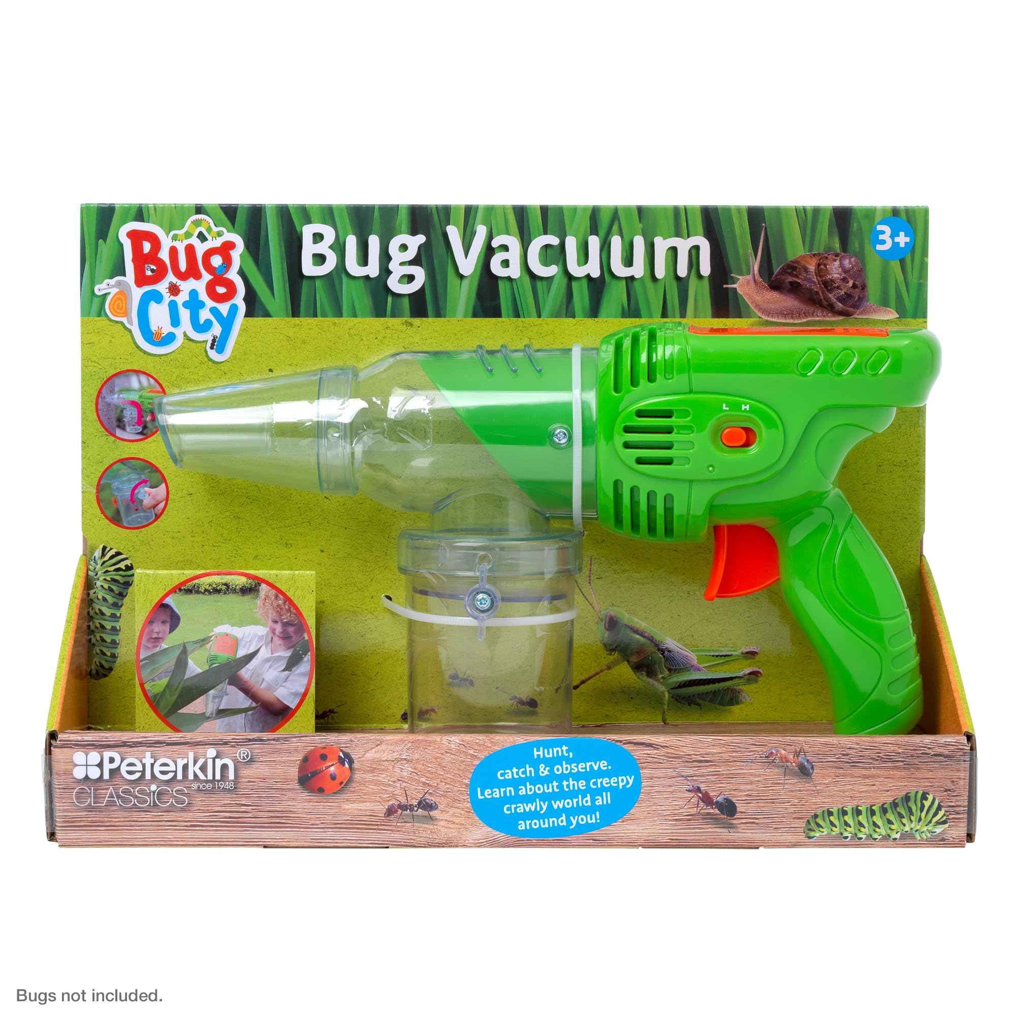 Bug City Bug Vacuum - Catch, Observe & Release Insects with Magnifying Glass 6