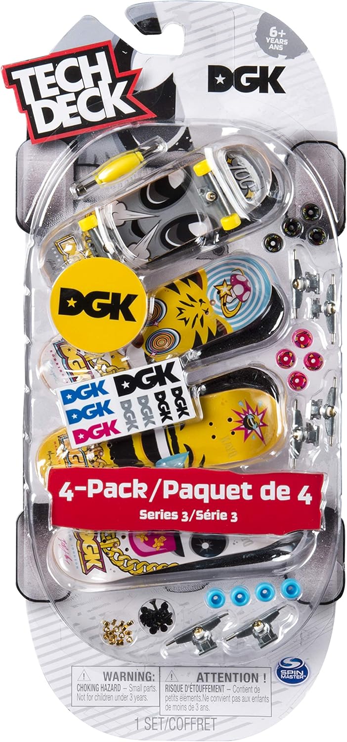 Tech Deck 96mm Fingerboards - Ultra DLX 4-Pack with Authentic Skate Graphics 7