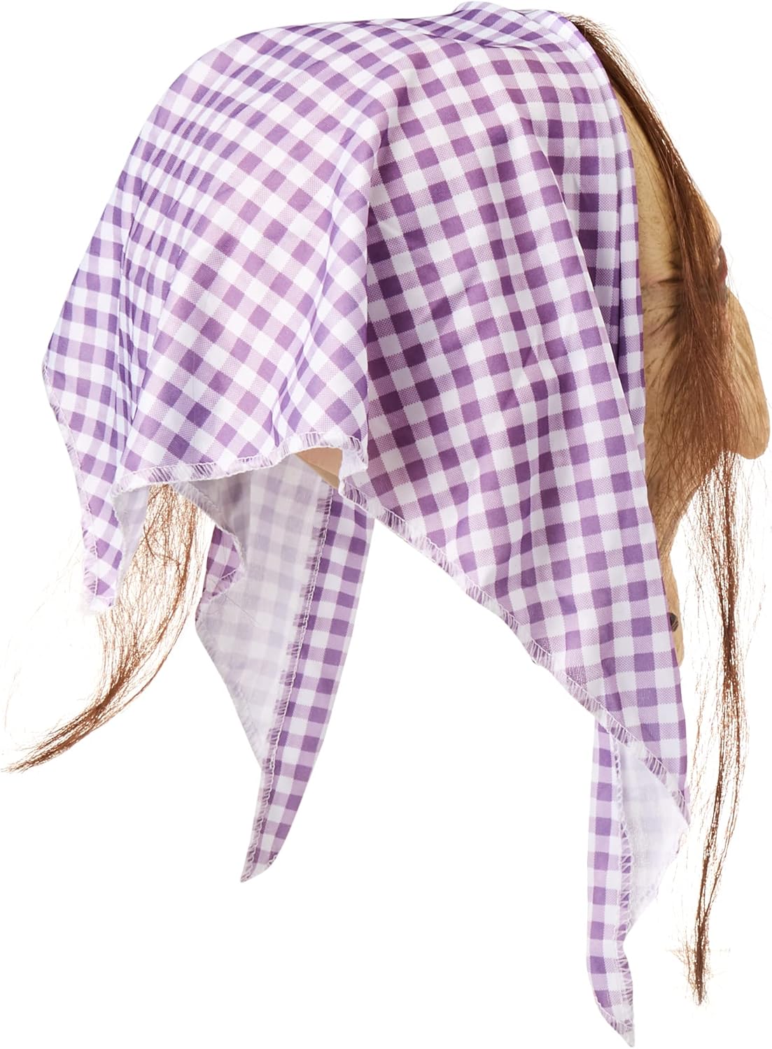 Smiffys Old Witch Mask with Hair and Headscarf - Latex Adult Costume Accessory 3