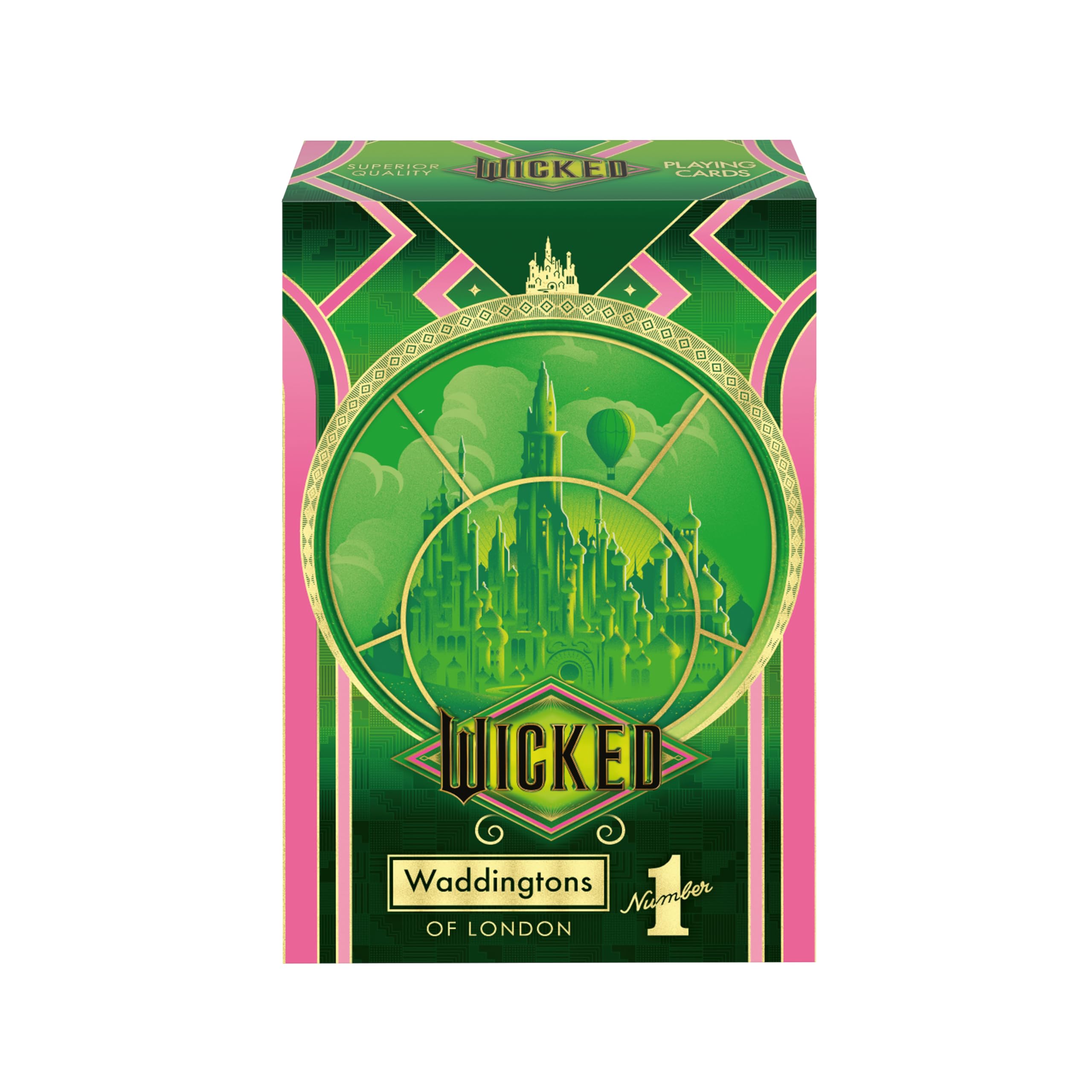 Waddingtons Number 1 Wicked Edition Playing Cards - Glinda & Elphaba Emblems | 52 Cards + 2 Jokers 9
