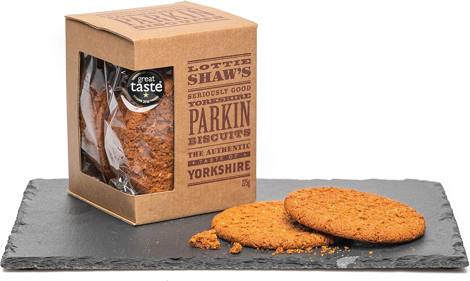 Lottie Shaw's Yorkshire Parkin Biscuit Box, 275g - Great Taste Award Winner 3