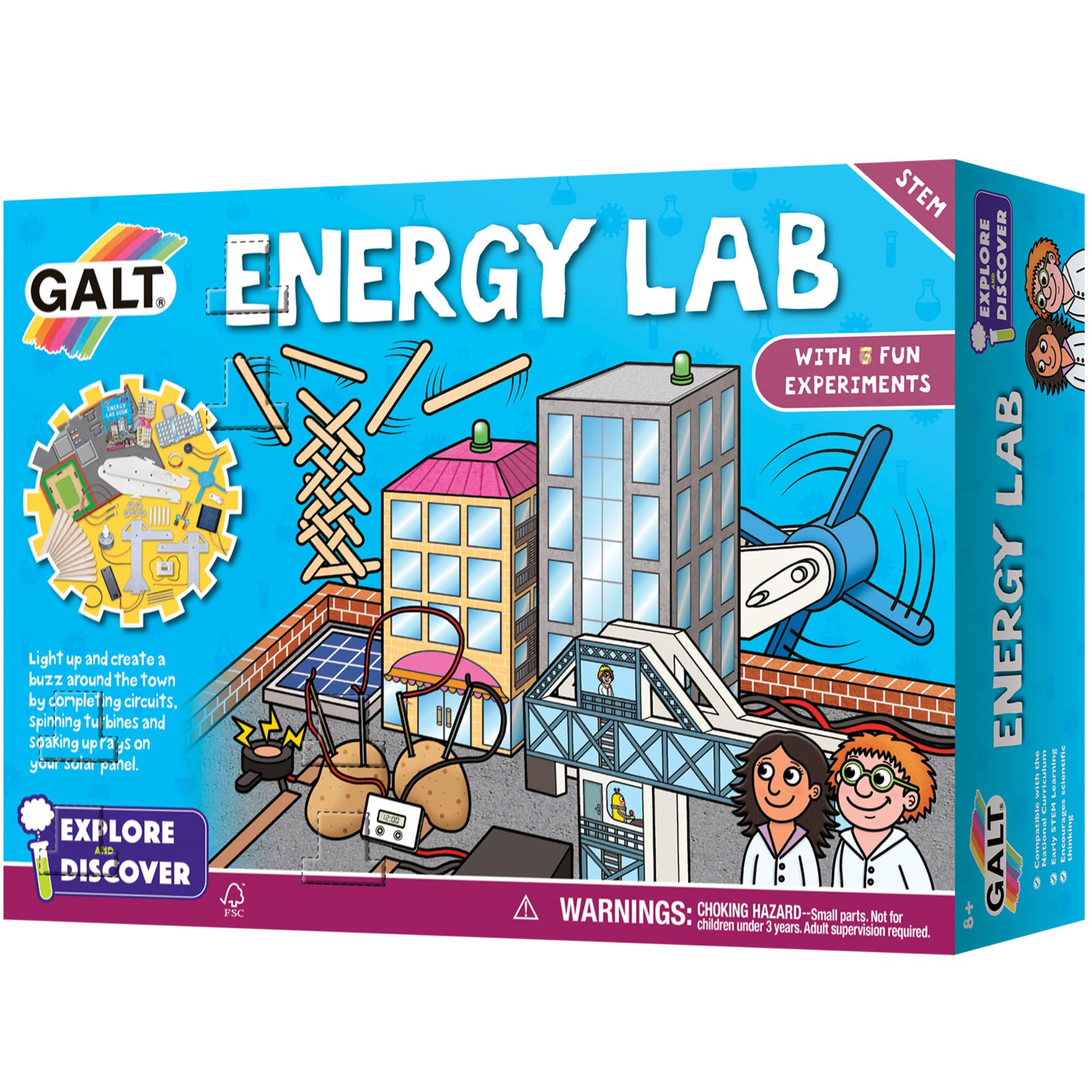 Galt Energy Lab - Explore & Discover Kids Science Kit with 7 Fun Experiments for Ages 8+ 5