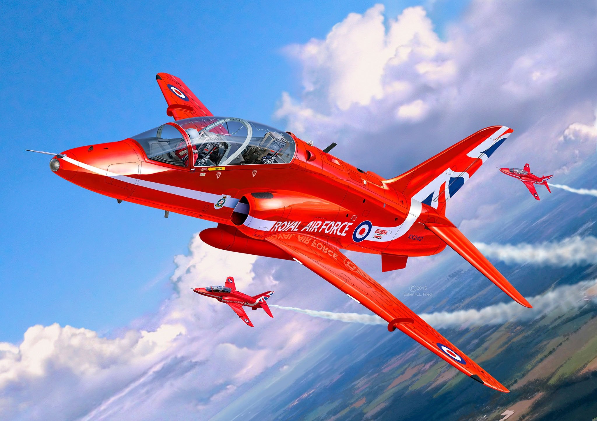 Revell 1:72 Scale BAE Hawk T.1 Red Arrows Plastic Model Kit RV04921 8