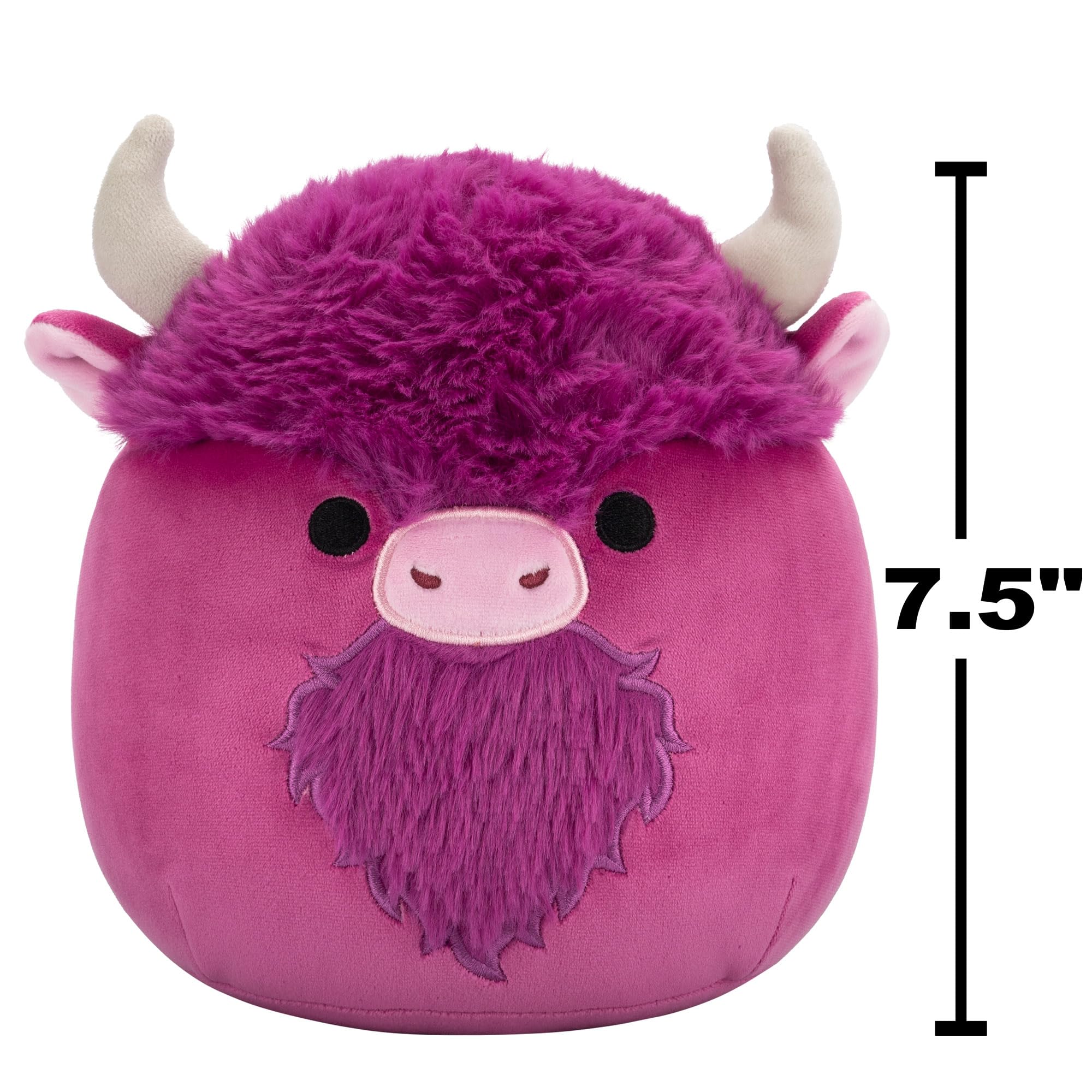 Squishmallows 7.5 Inch Plush - Dave the Plum Bison Collectible Stuffed Animal 7