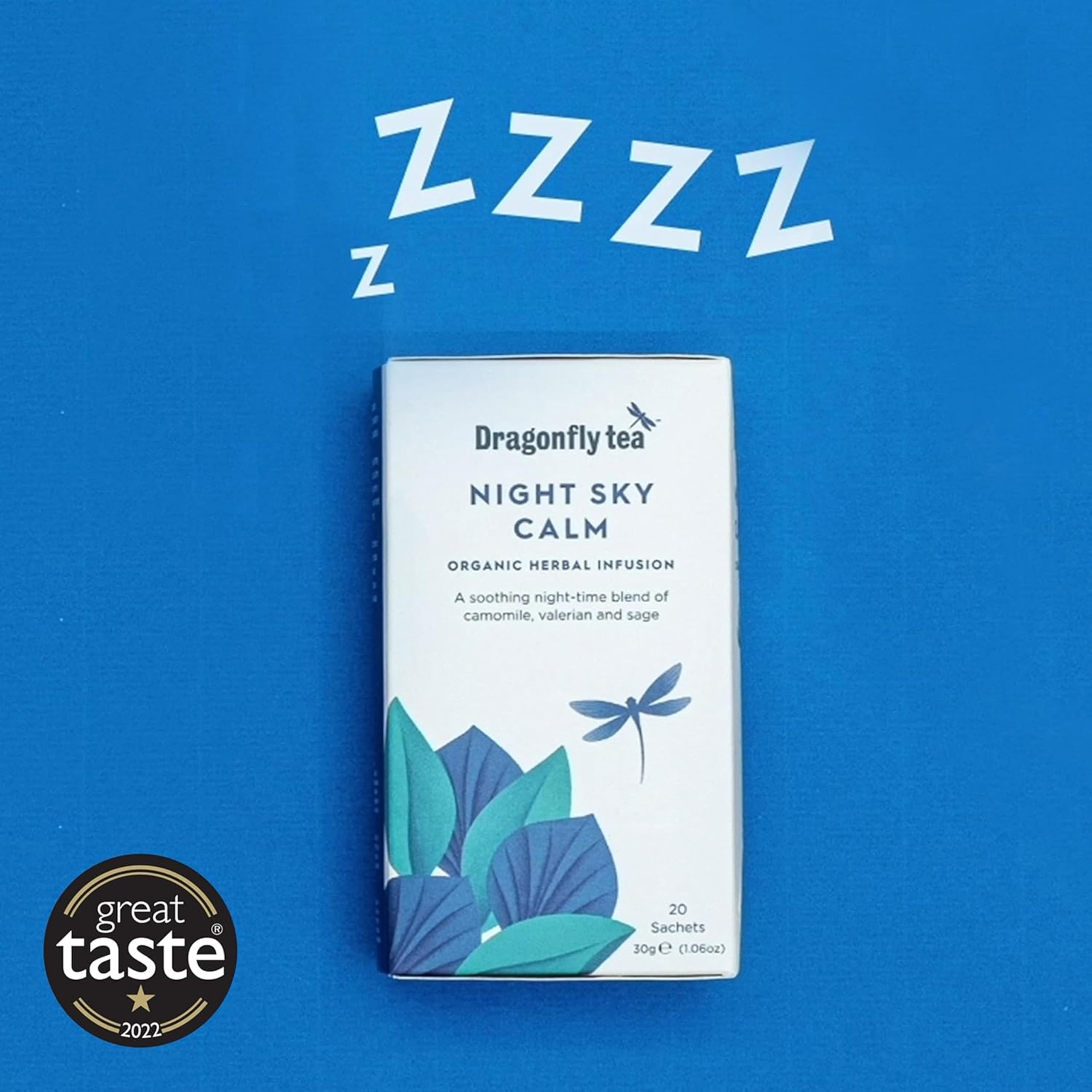 Dragonfly - Night Sky Calm Tea (80 Teabags) Organic Plastic-Free Compostable 5