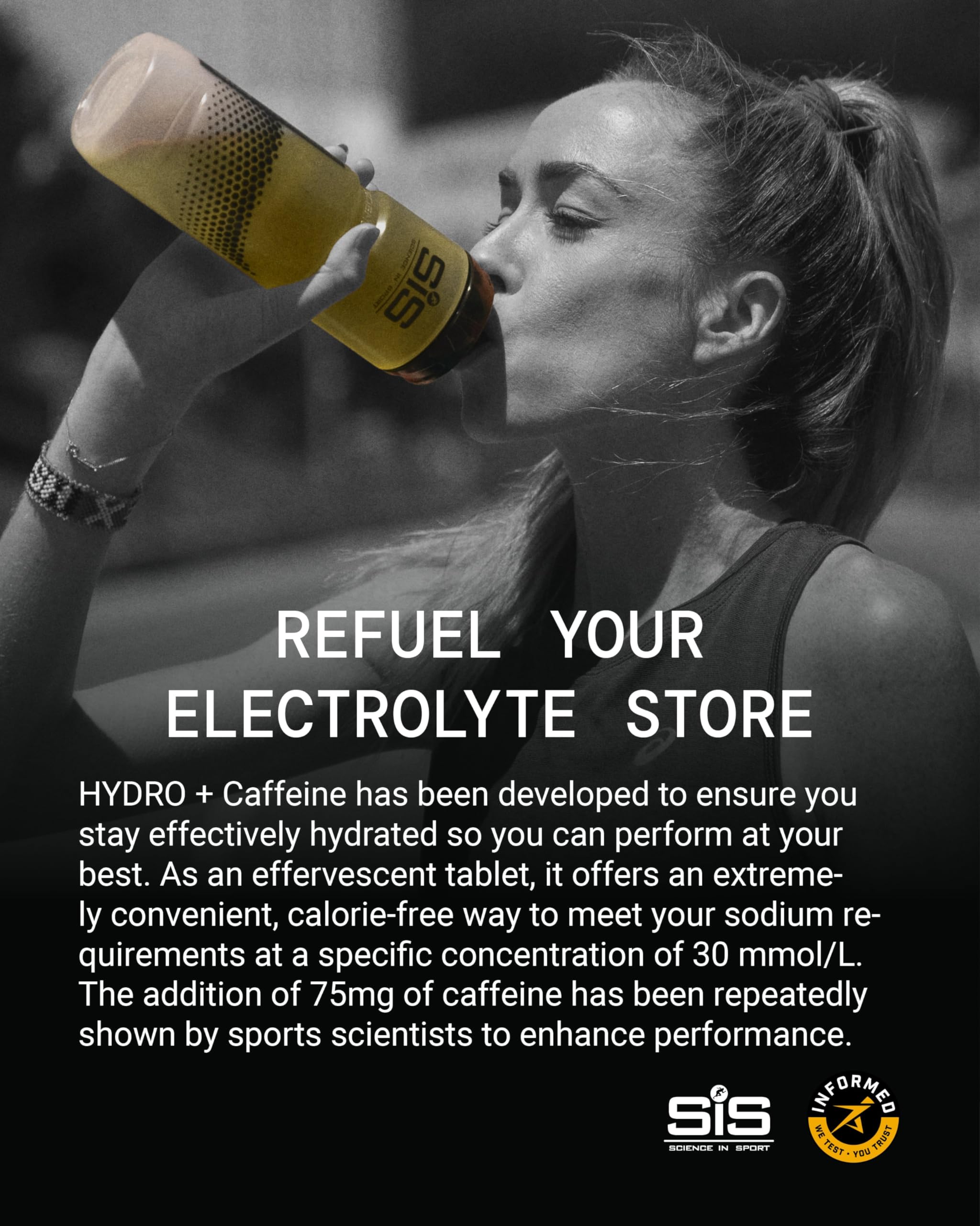 Science in Sport GO Hydro Electrolyte Tablets with Caffeine – Cola Flavor, 160 Tablets (8 x 20), Zero Sugar, Vegan 6