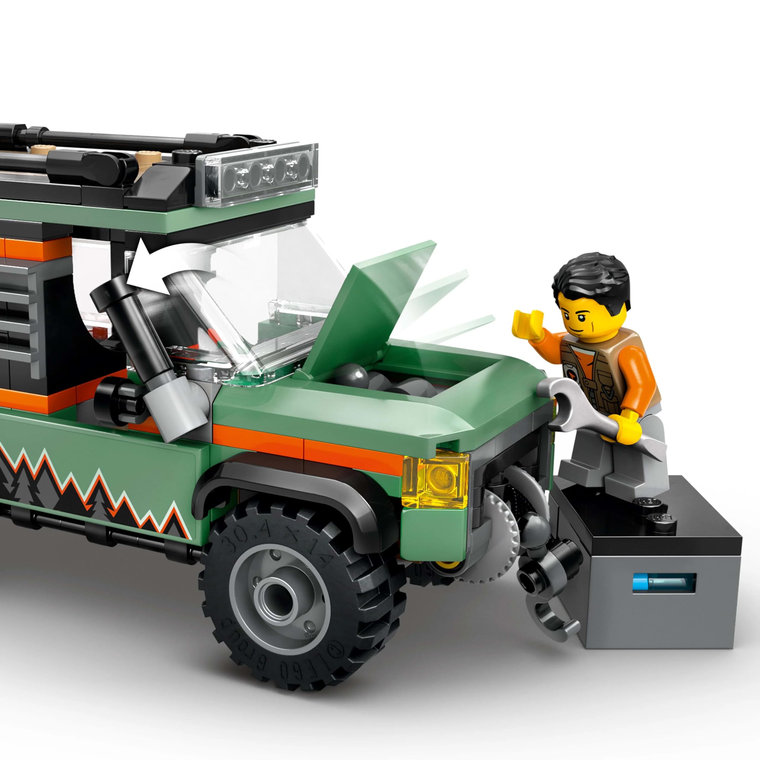 LEGO City Off-Road 4x4 Mountain Truck Toy Set - Building Vehicle Playset for Kids 6+ 6