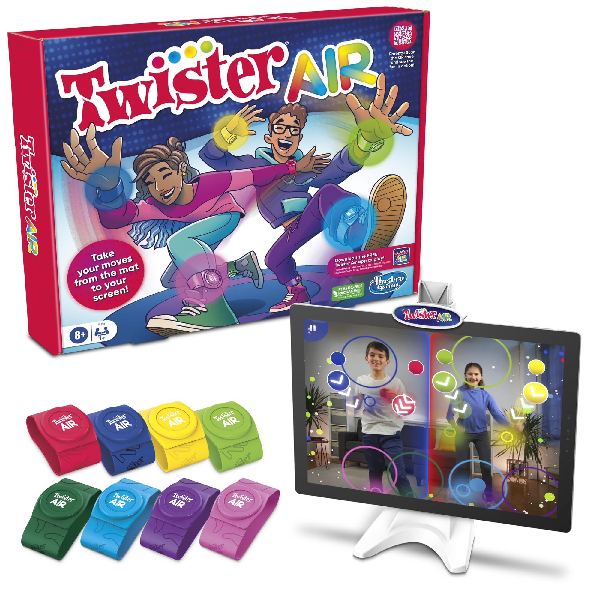 Hasbro Gaming Twister Air Augmented Reality Party Game for Ages 8+