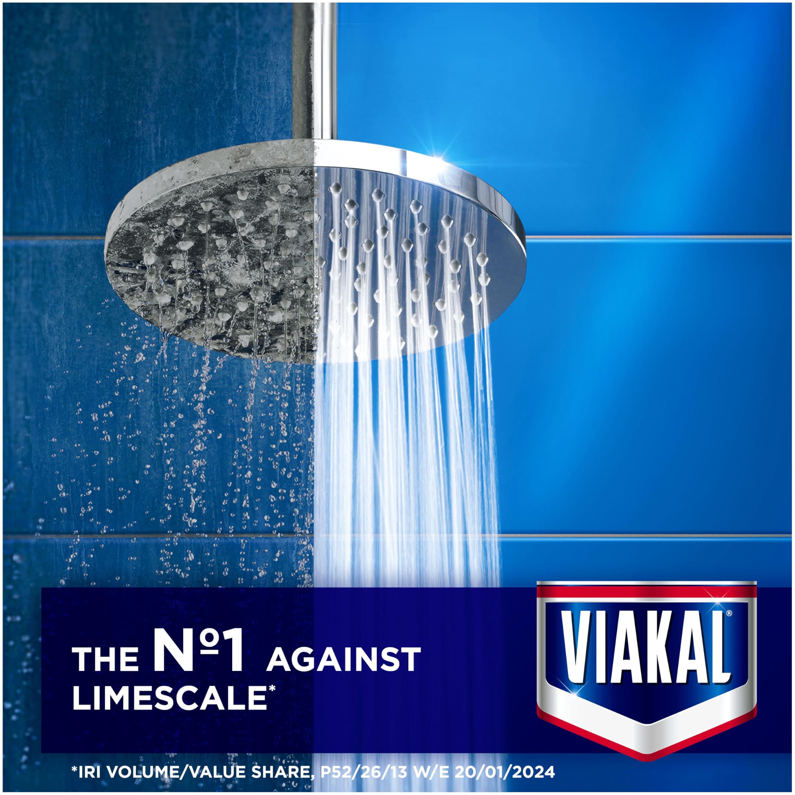 Viakal Classic Limescale Remover Spray - Eliminates 100% Limescale | Floral Scent | 1050ml