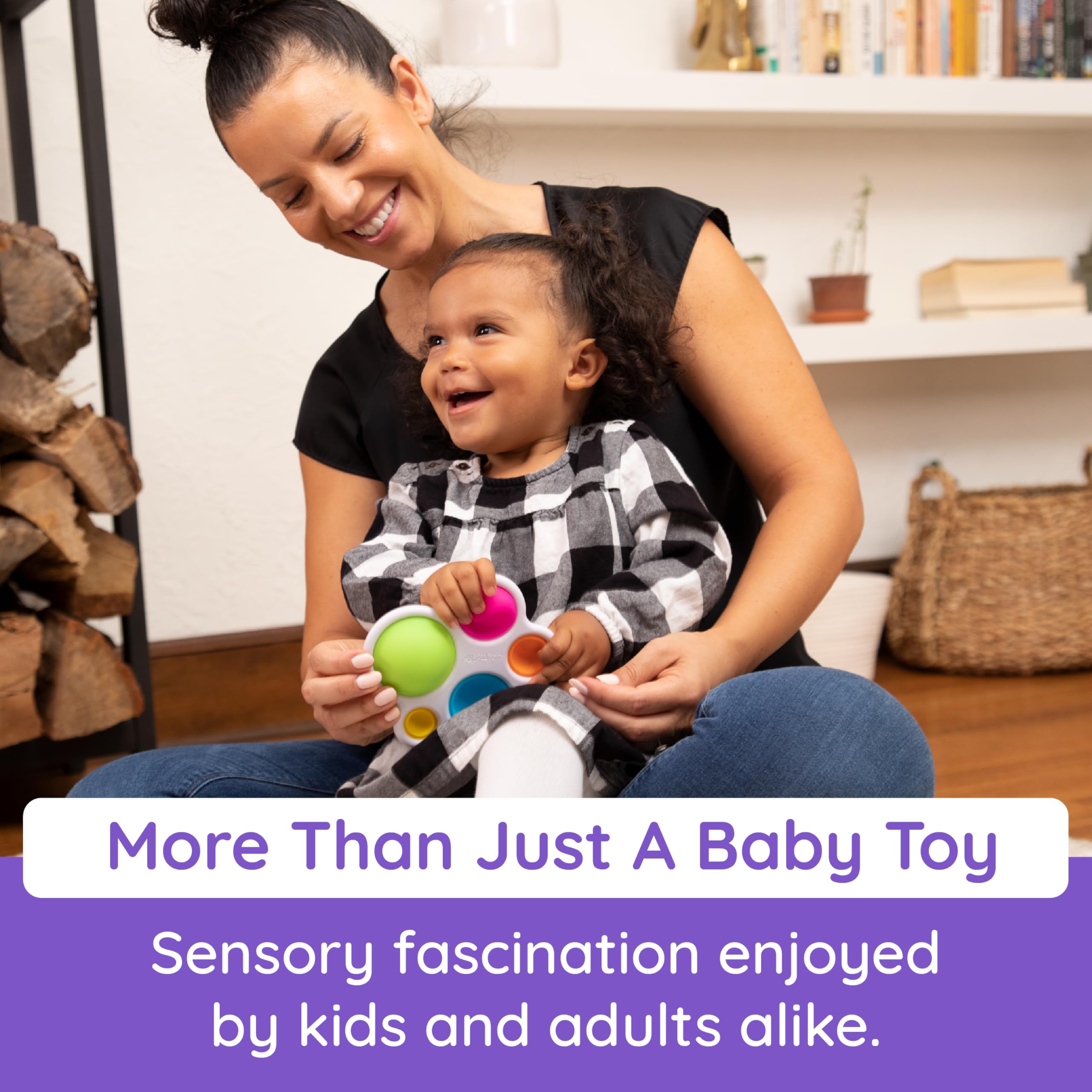 Dimpl - Sensory Push and Pop Toy for Babies 6 Months+ 8