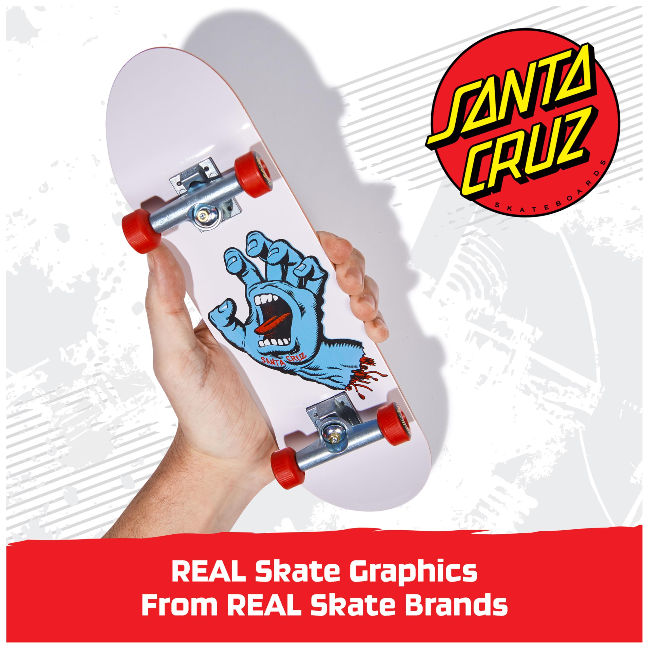 Tech Deck Santa Cruz Handboard - Authentic Mini Skateboard for Kids 6+ 9