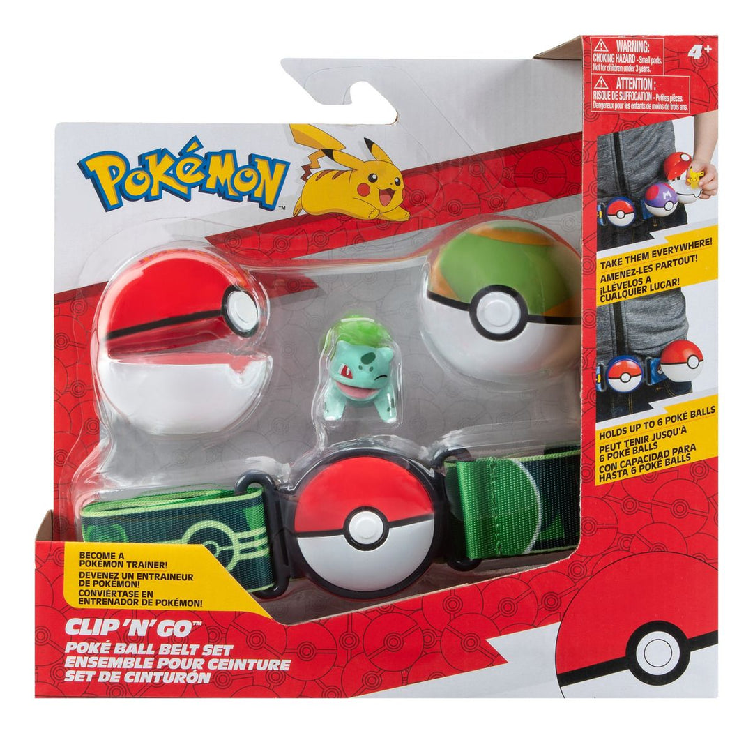 Pokemon Clip 'n Go Bulbasaur Poke Ball Belt Set