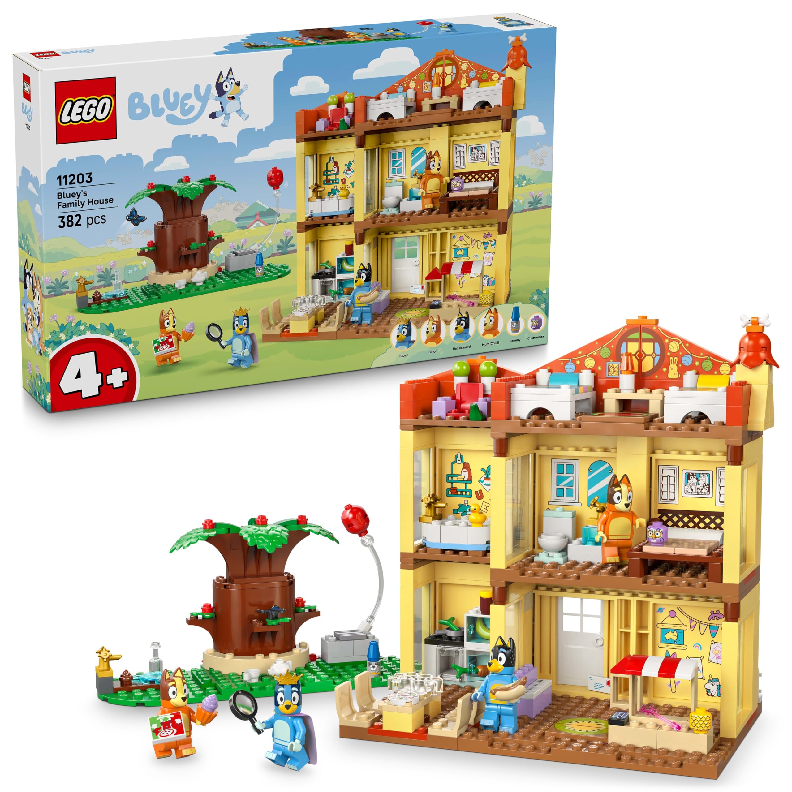 LEGO Bluey: Bluey's Family House Toy - 382-Piece Building Set for Ages 4+