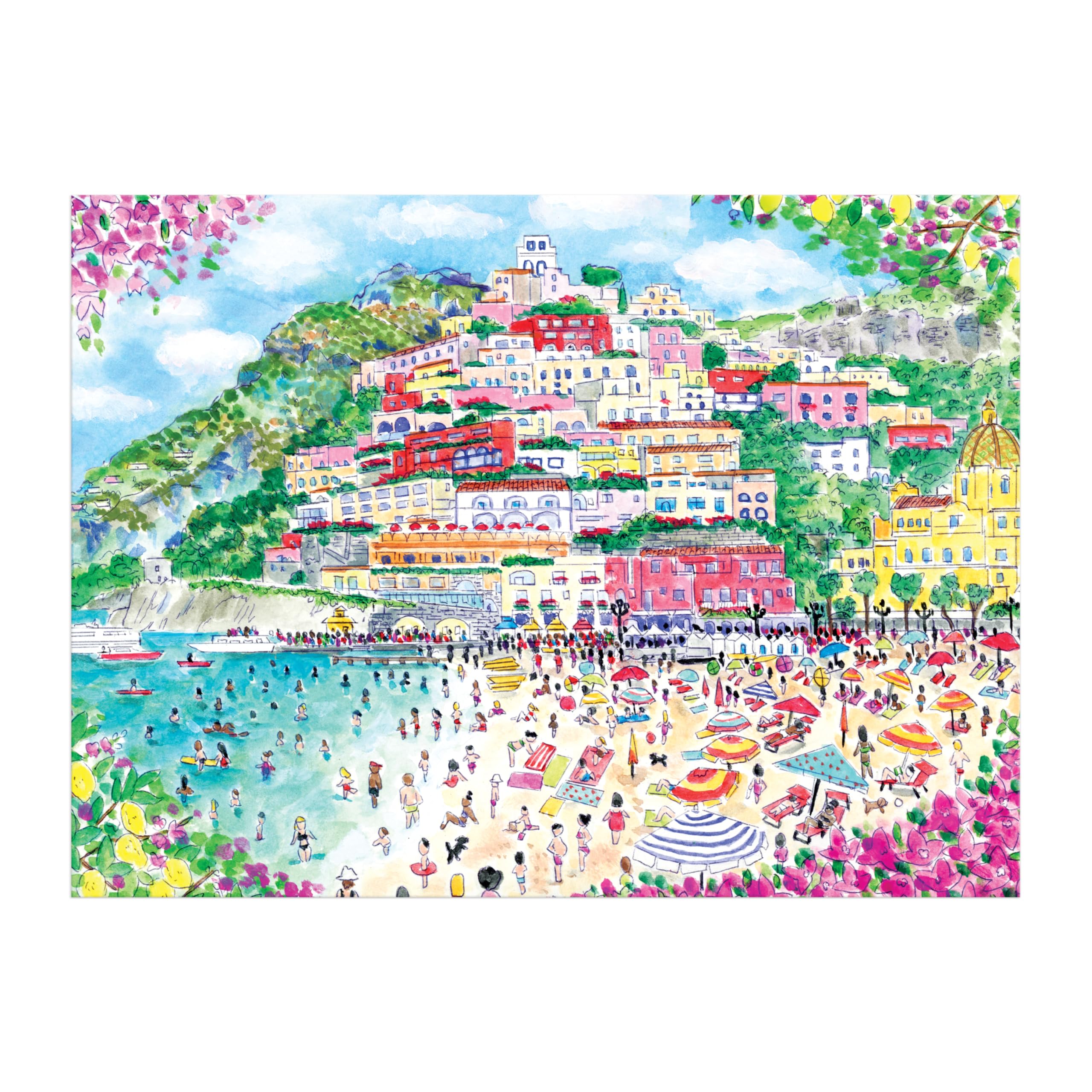 Galison Coast of Italy - 1000 Piece Michael Storrings Jigsaw Puzzle 4