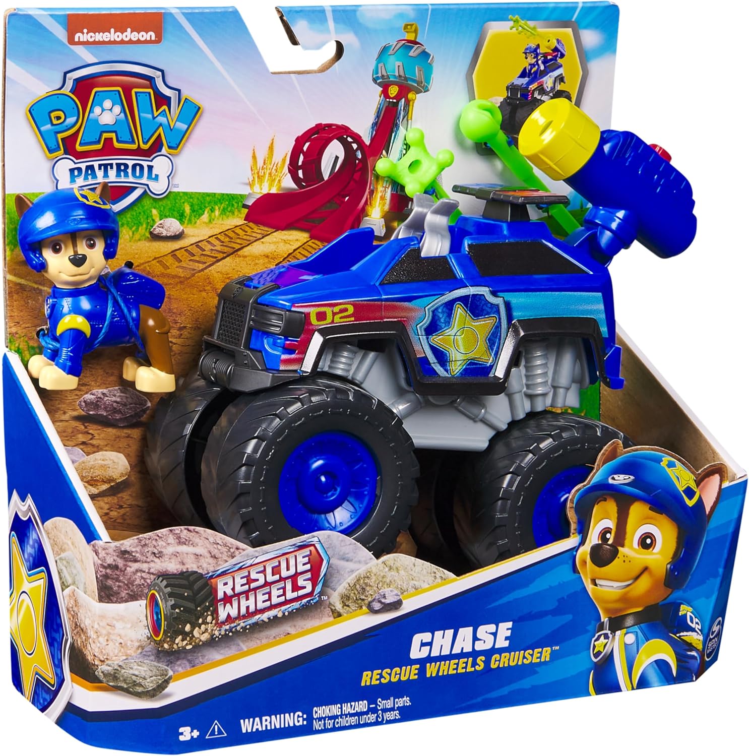 Paw Patrol: Rescue Wheels Chase’s Cruiser - Projectile Launcher Toy Truck with Action Figure 5