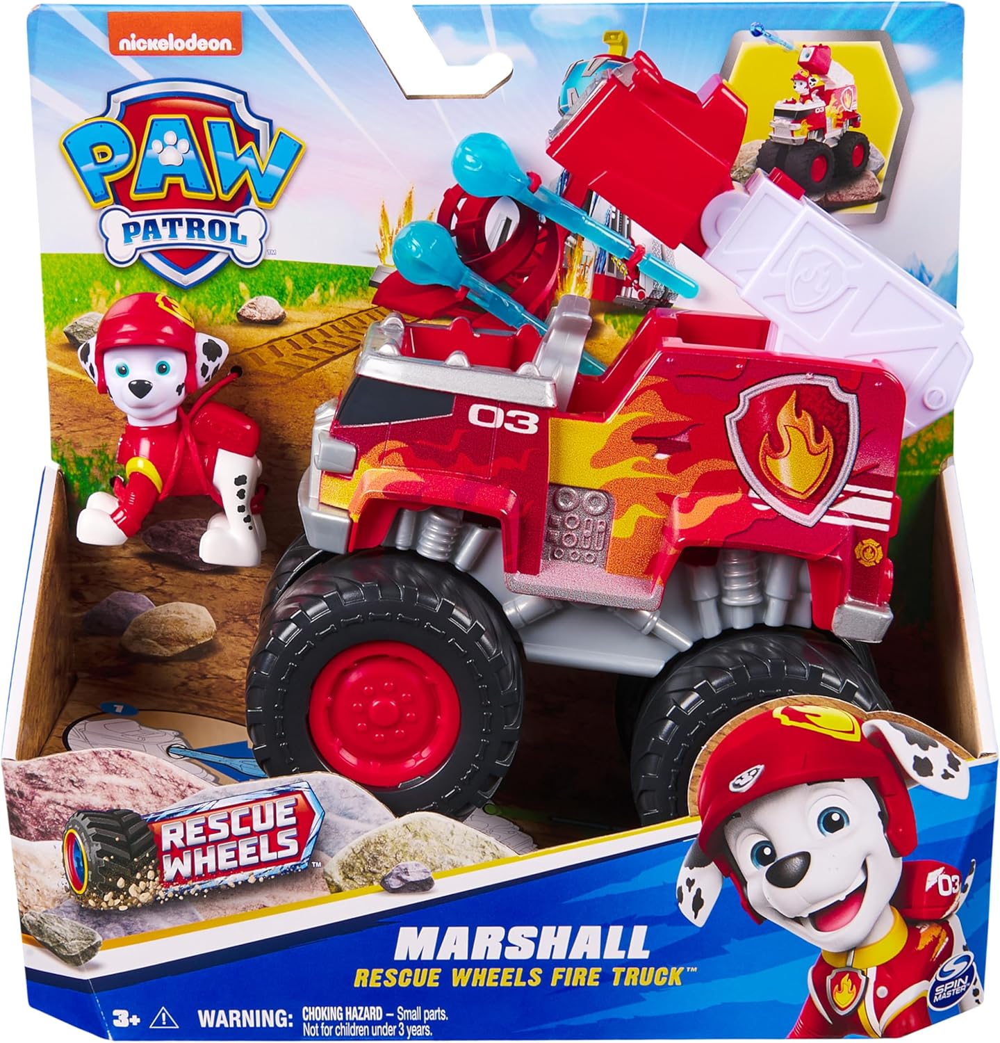 Paw Patrol: Rescue Wheels Marshall’s Fire Engine with Projectile Launcher - Vehicle & Action Figure 5